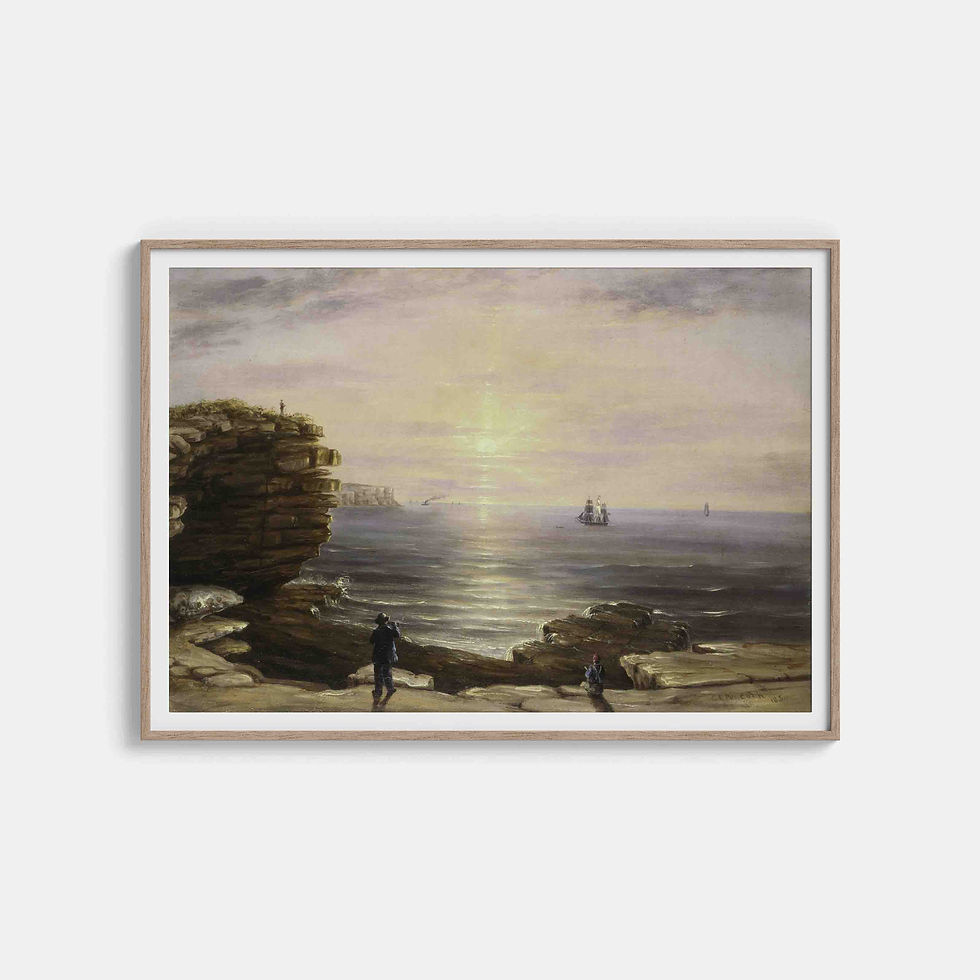 George Edwards Peacock : Morning at the `Heads' of Port Jackson or the Pilot's Look-out