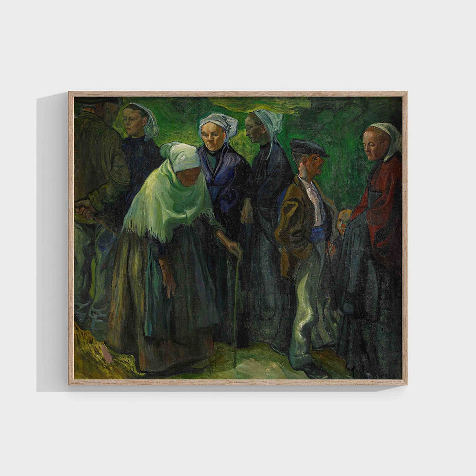 Axel Törneman : Bretagnare I (Bretons or Breton villagers)