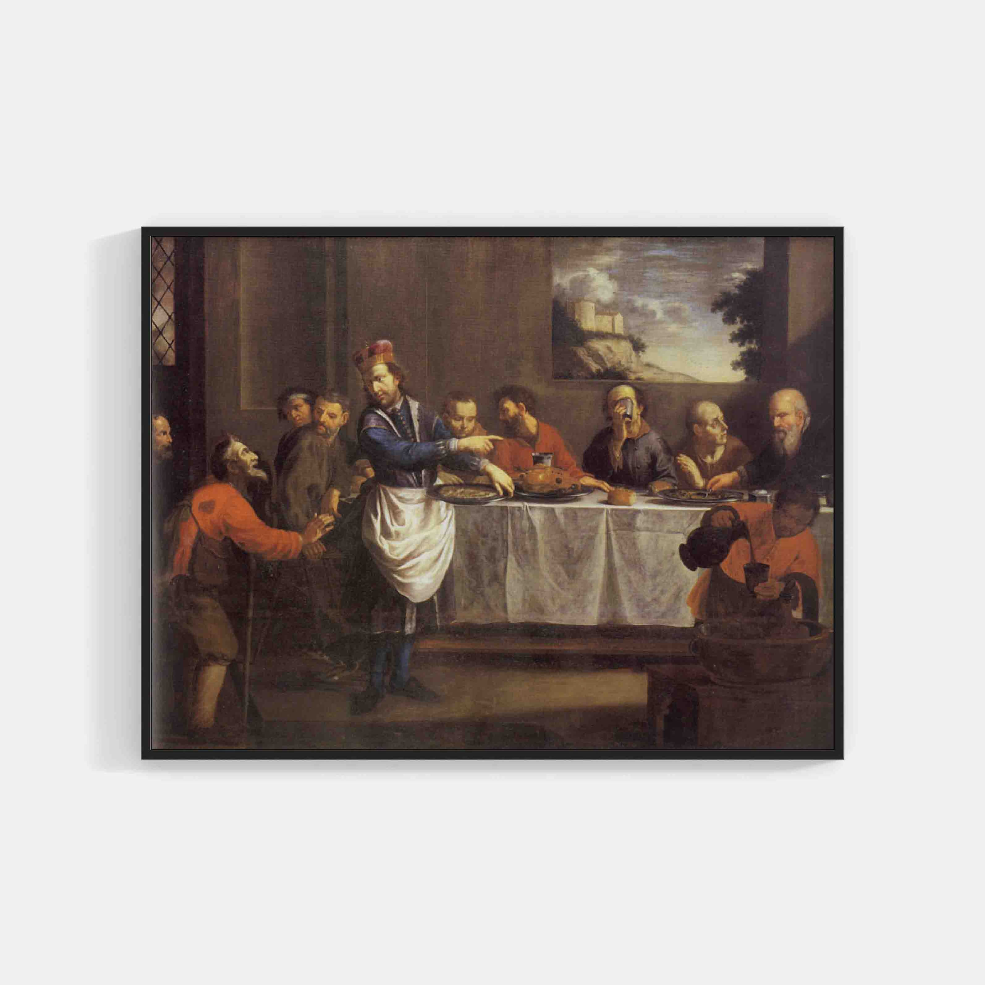 Saint Wenceslaus is Serving the Paupers by the Table (1685) by Jan Jiří Heinsch