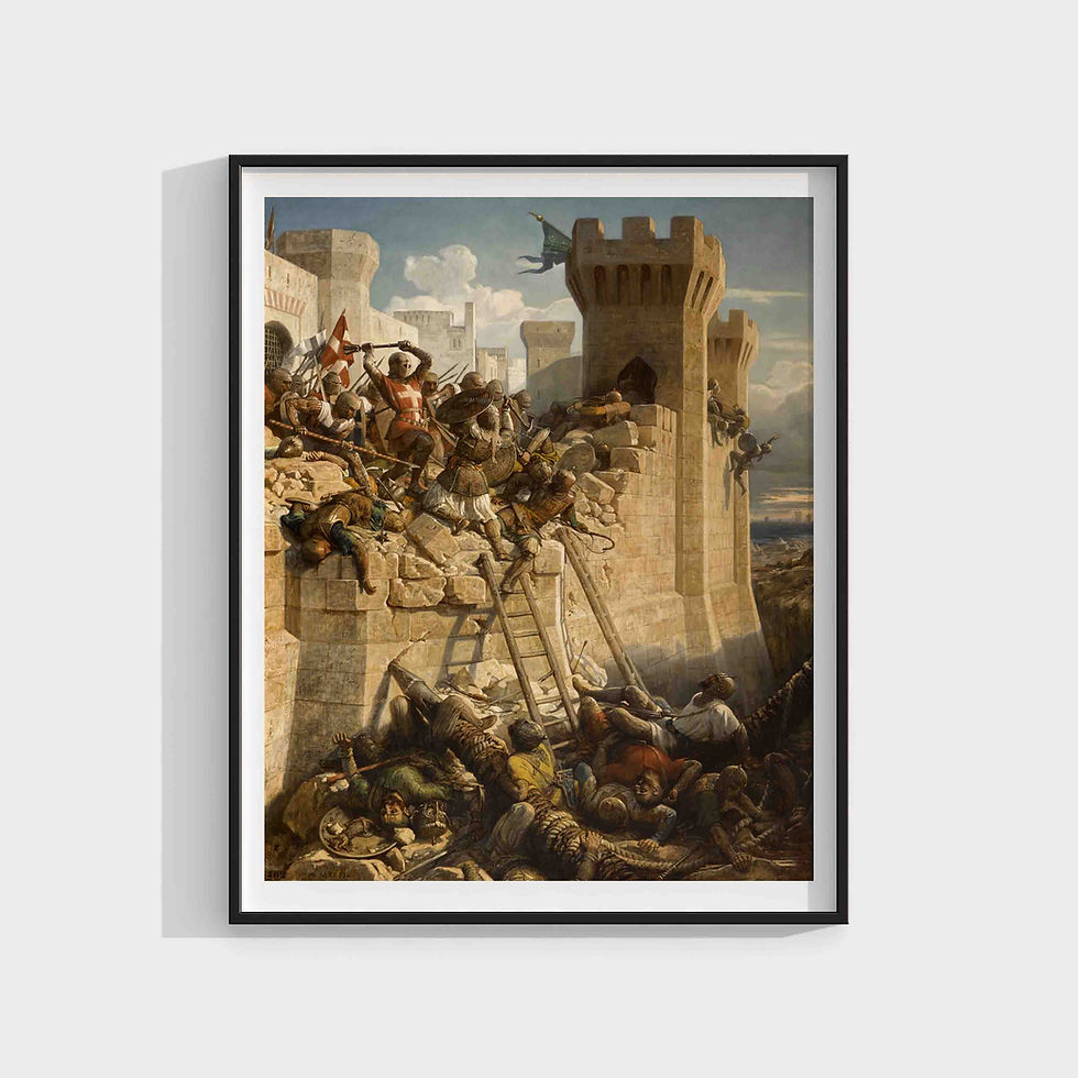 Thumbnail: Dominique Papety: The Siege of Acre Wall Art & Decor