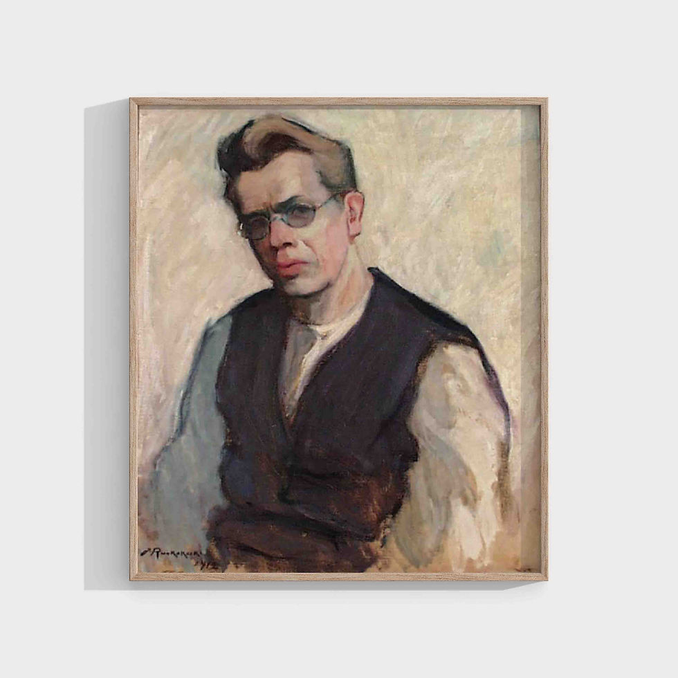 Jalmari Ruokokoski : Self-Portrait with glasses