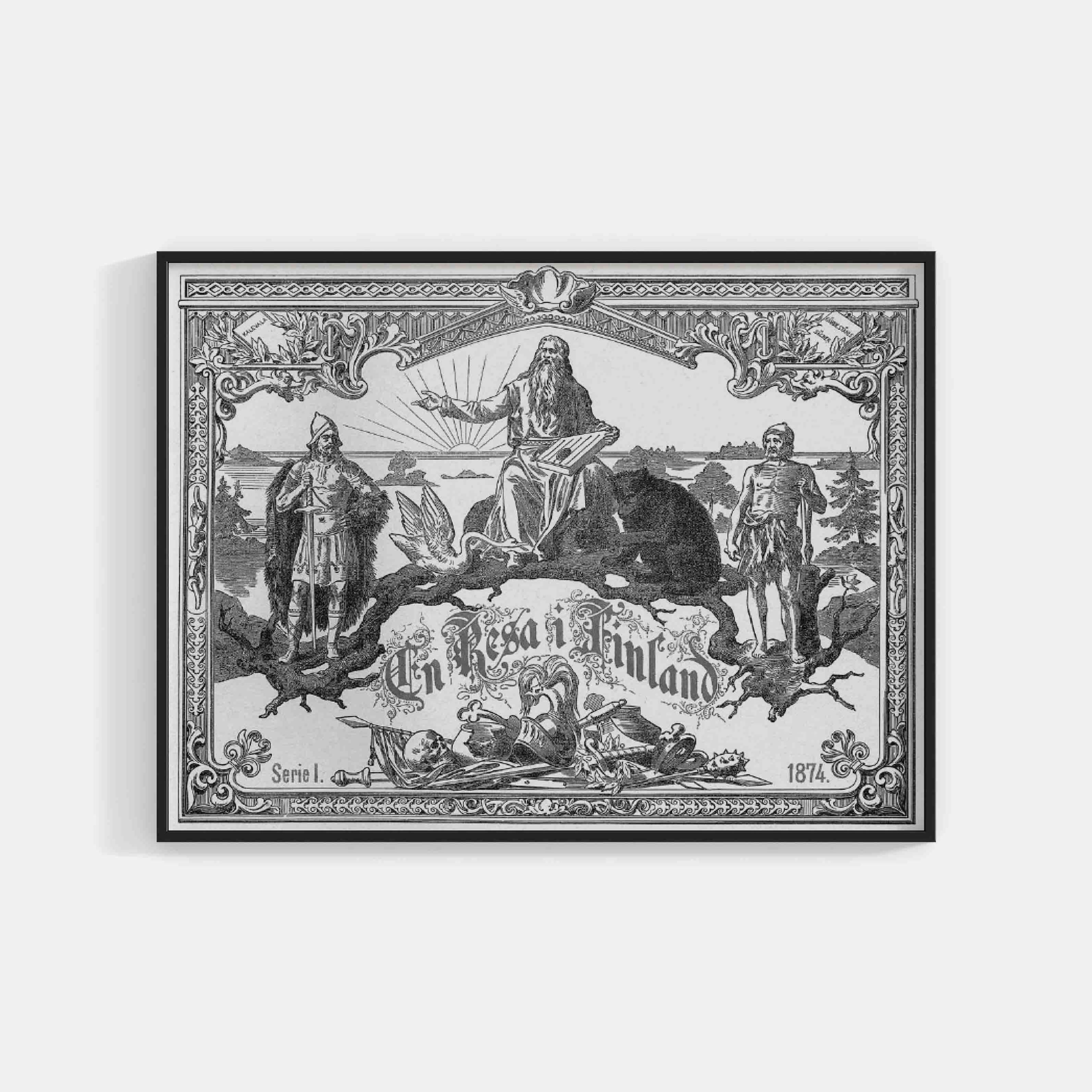 Illustration to Zacharias Topelius : En resa i Finland (A Journey in Finland) by Carl Eneas Sjöstrand