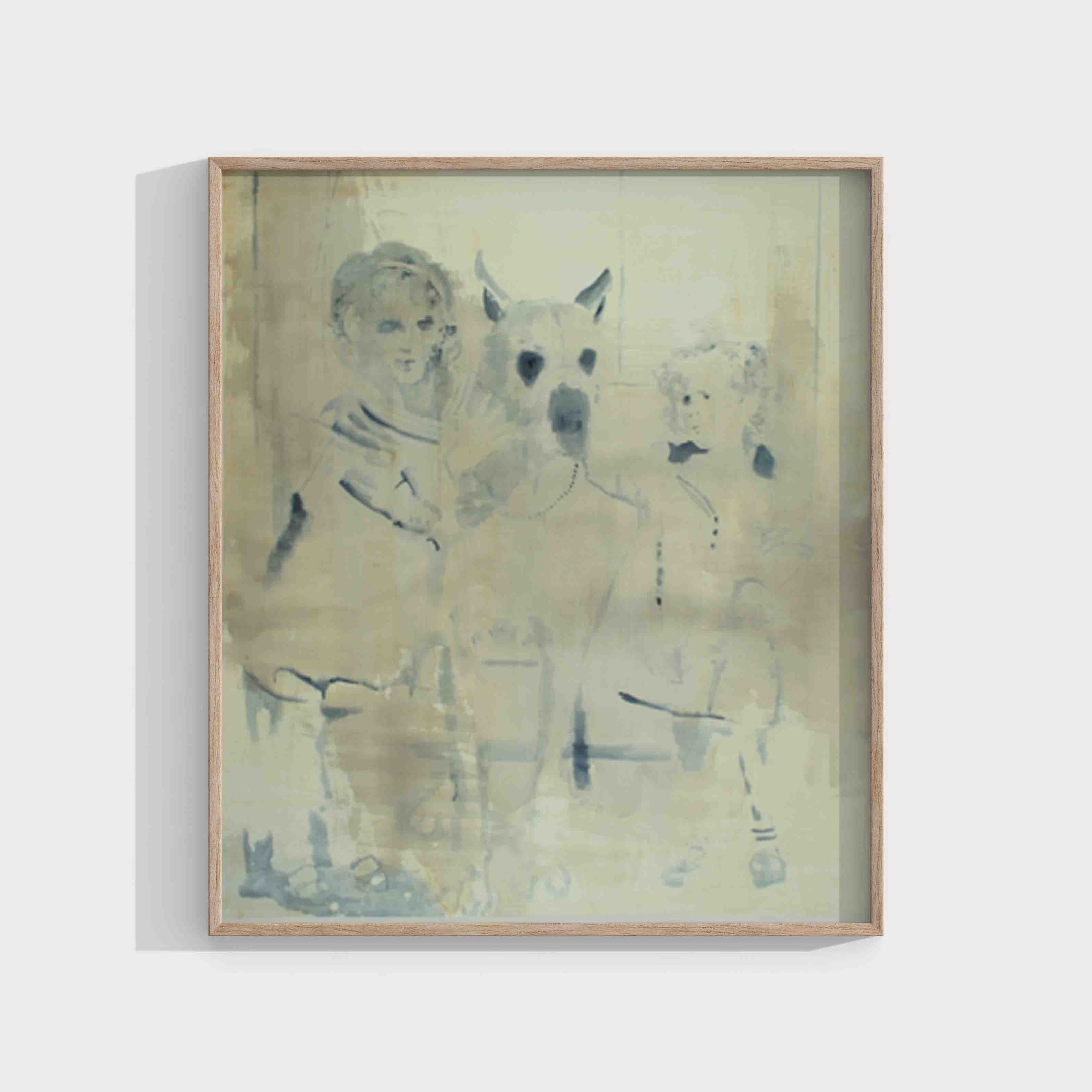 Uwe Wittwer : Double Portrait with Dog