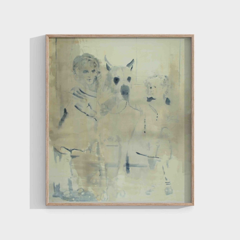 Uwe Wittwer : Double Portrait with Dog