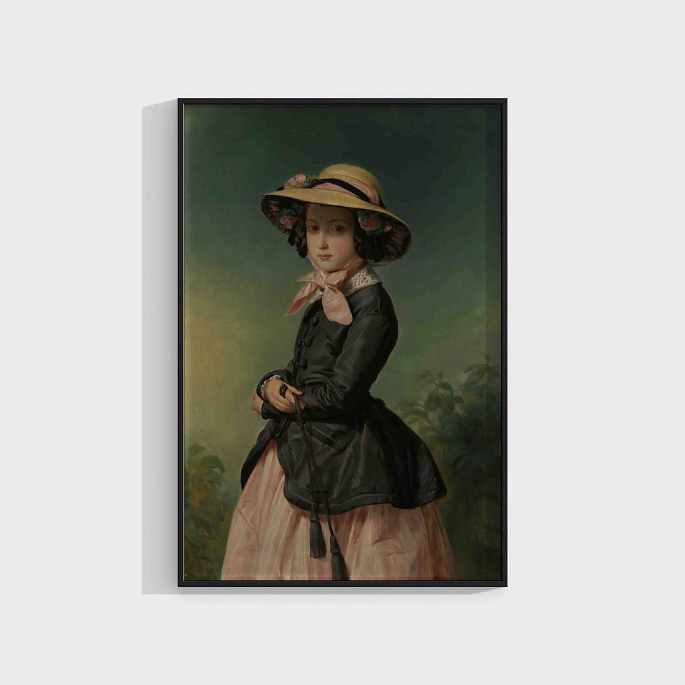 Hermann Winterhalter : Portrait of Princess Charlotte of Belgium (1840-1927)