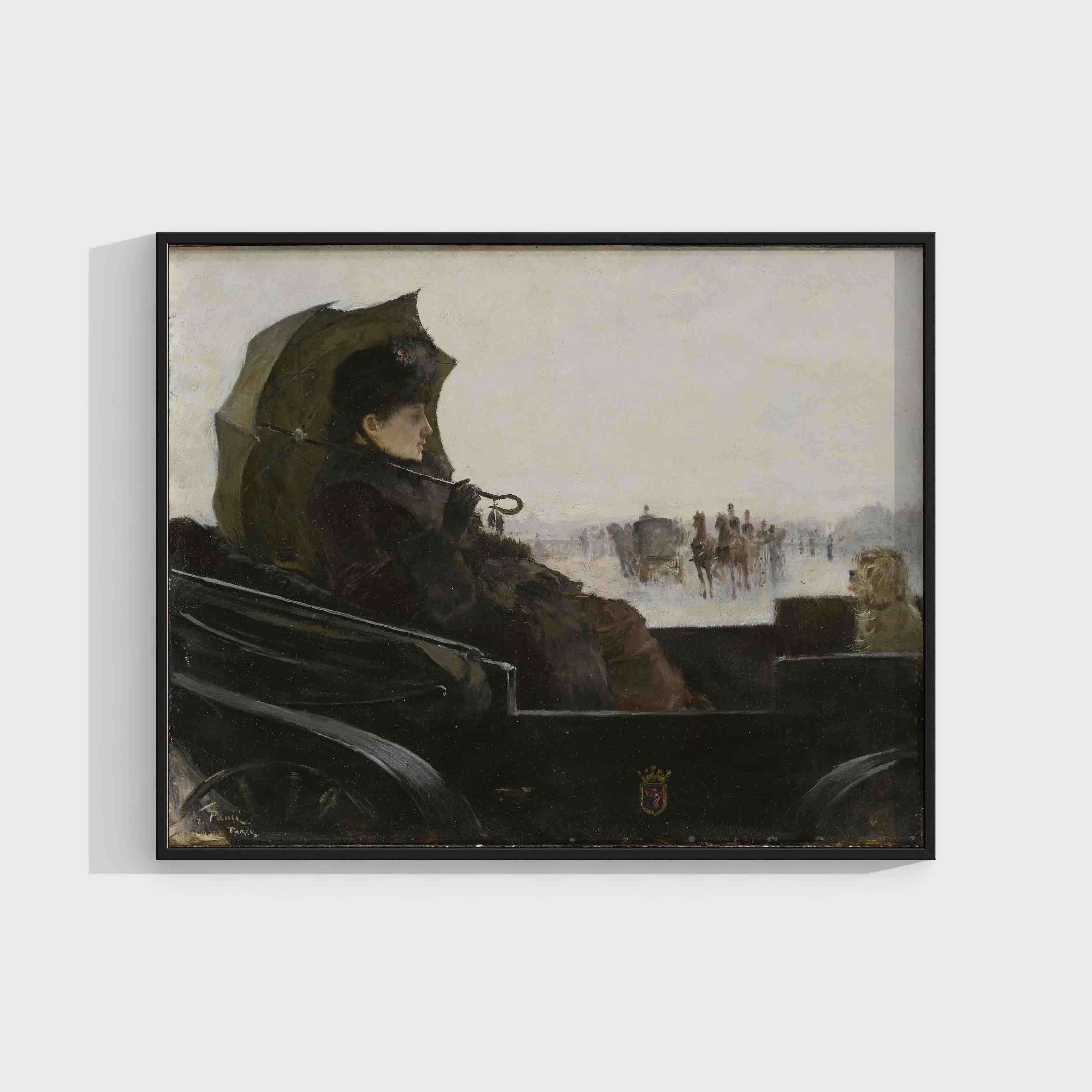 Georg Pauli : Lady in a Landau. Motif from Paris