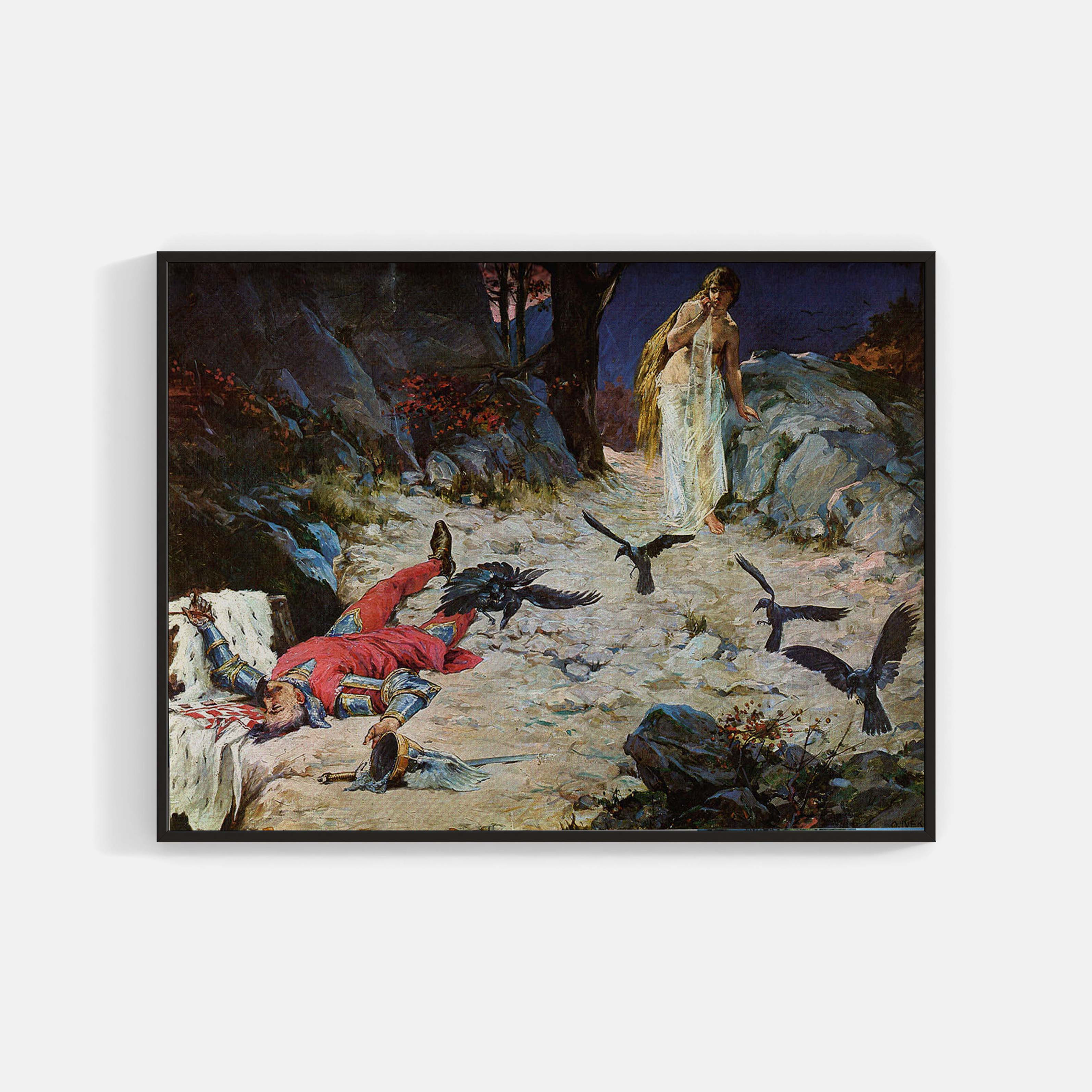 Oton Iveković: Death of King Petar Svacic in Gora Gvozd in 1097. Death of the last Croatian king Petar Svacic in the mountain