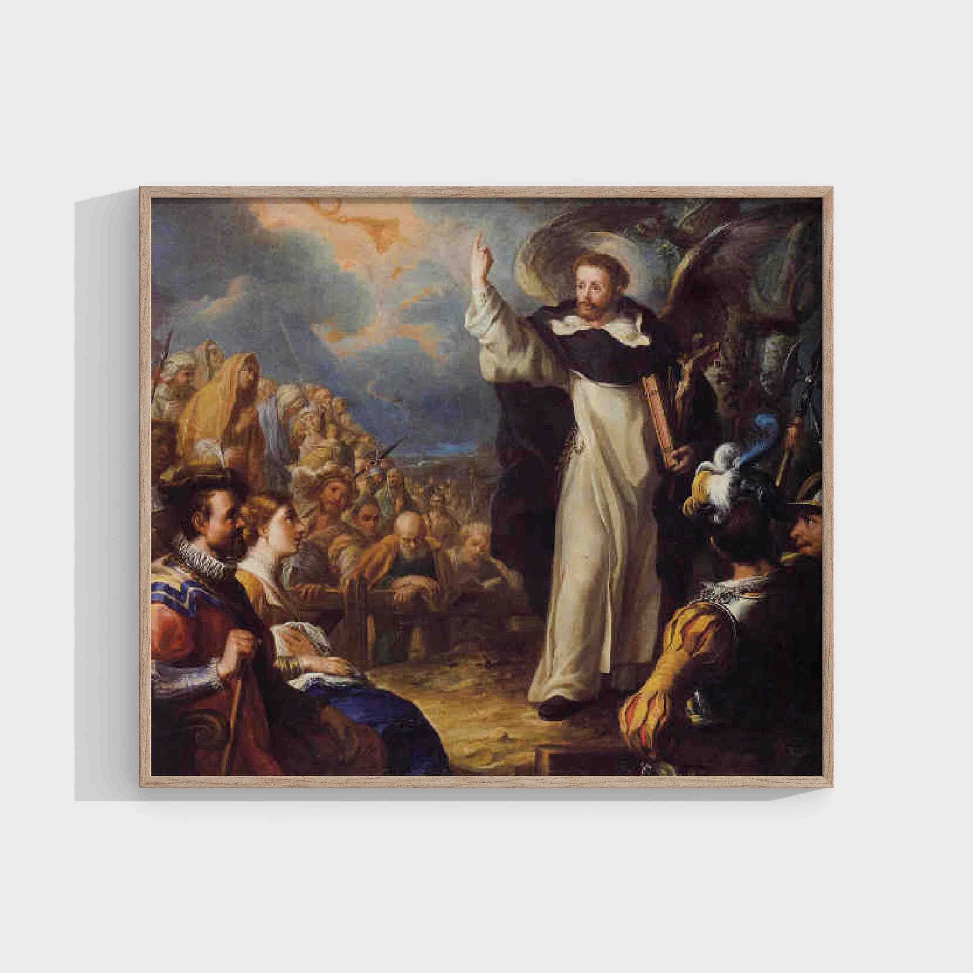 Pedro Rodriguez de Miranda : Preaching by Saint Vincent Ferrer private collection