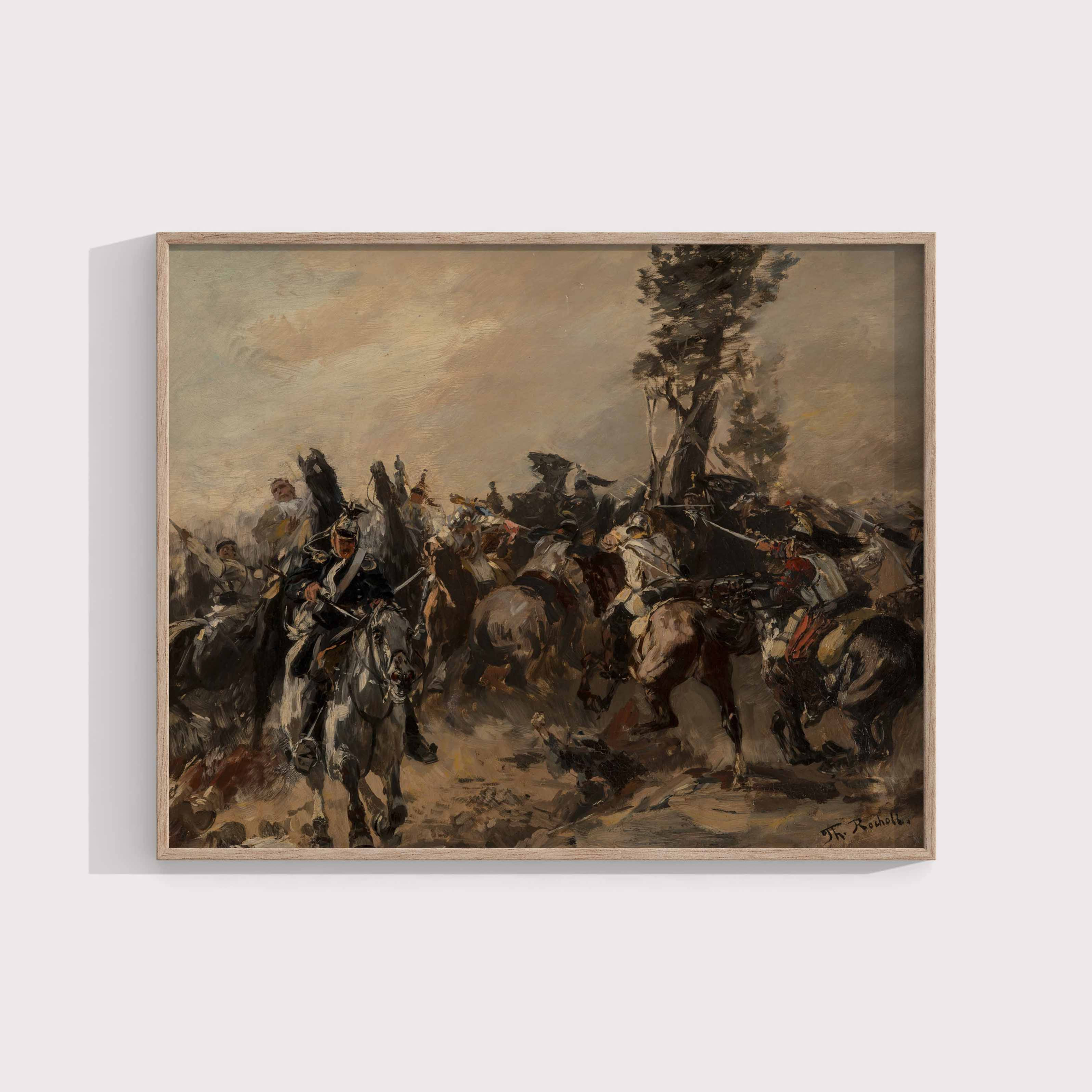 Theodor Rocholl: Battle Scene by Theodor Rudolf Rocholl Wall Art & Decor