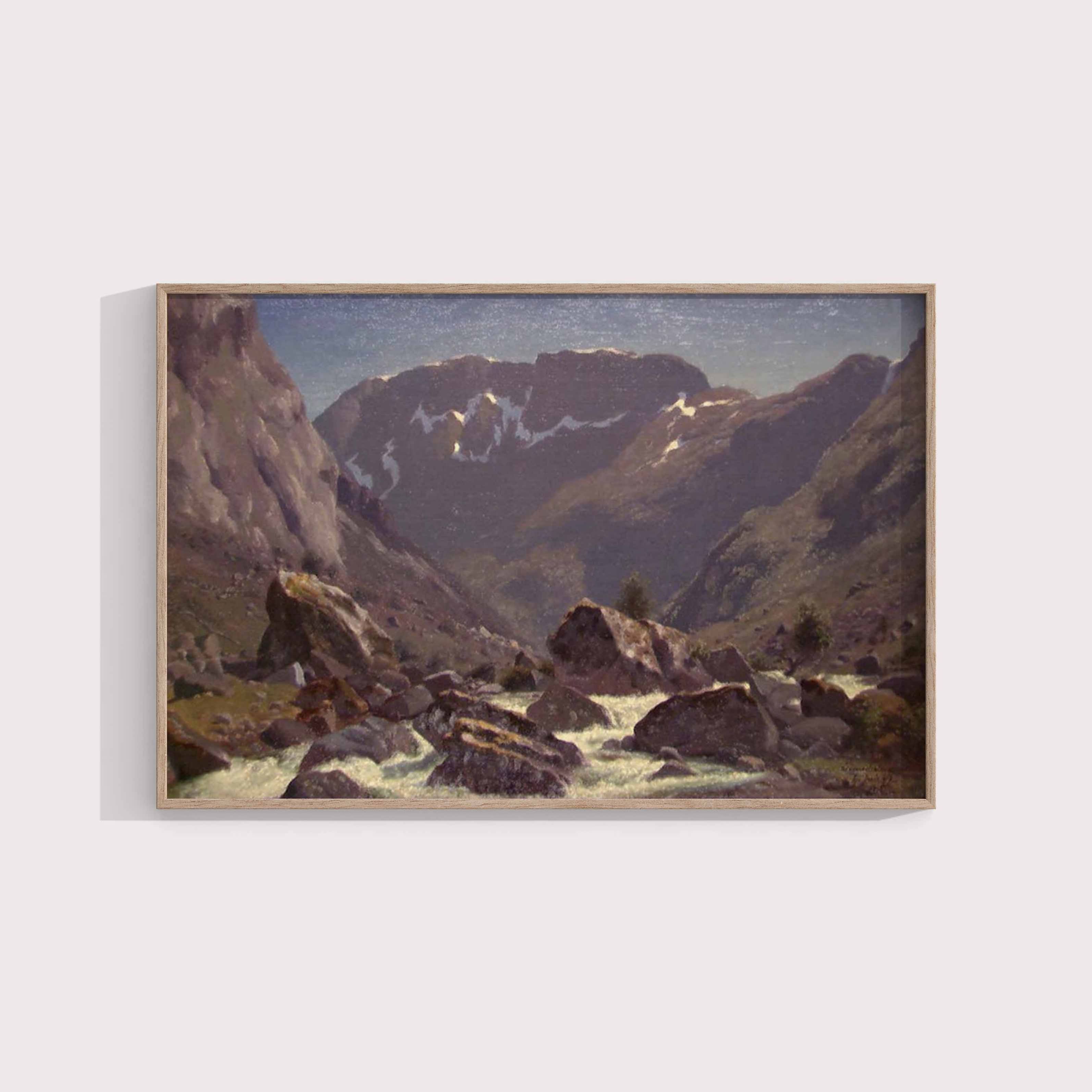 Bernt Lund: Landscape Study from Simedalen Wall Art & Decor