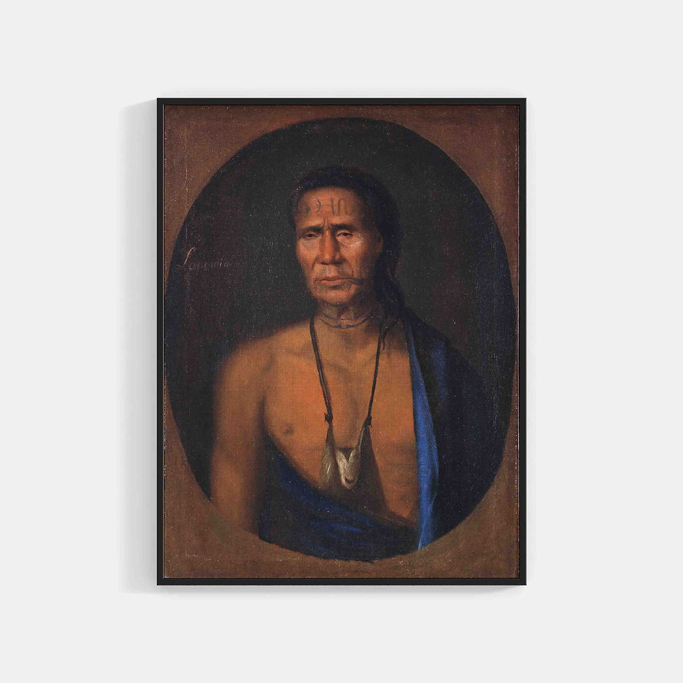 Gustavus Hesselius : Portrait Lapowinsa (larger)