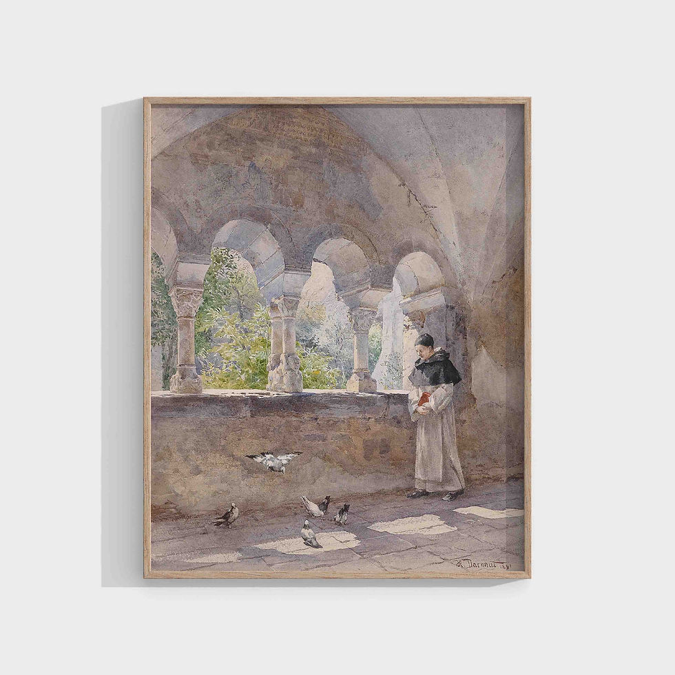 Hugo Darnaut : Cloister at the Cistercian Abbey in Millstatt