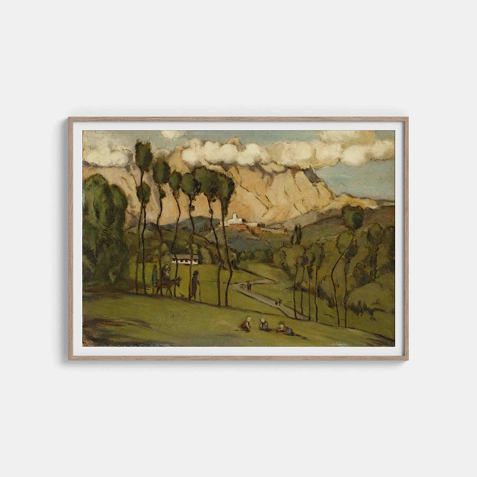 Hans Thoma : The mountains of Carrara