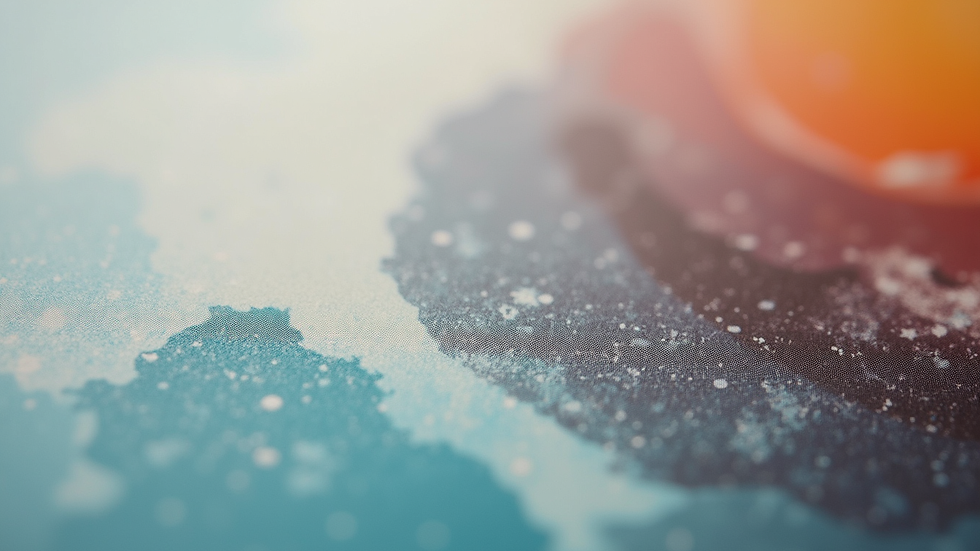 Close-up view of a giclée print showing detailed texture and color accuracy