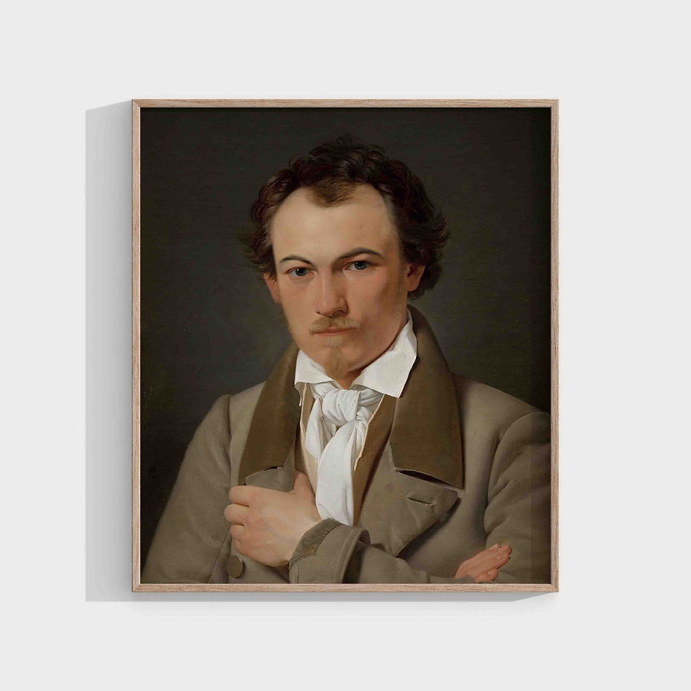 Ditlev Blunck : Portrait of the Scene Painter Troels Lund