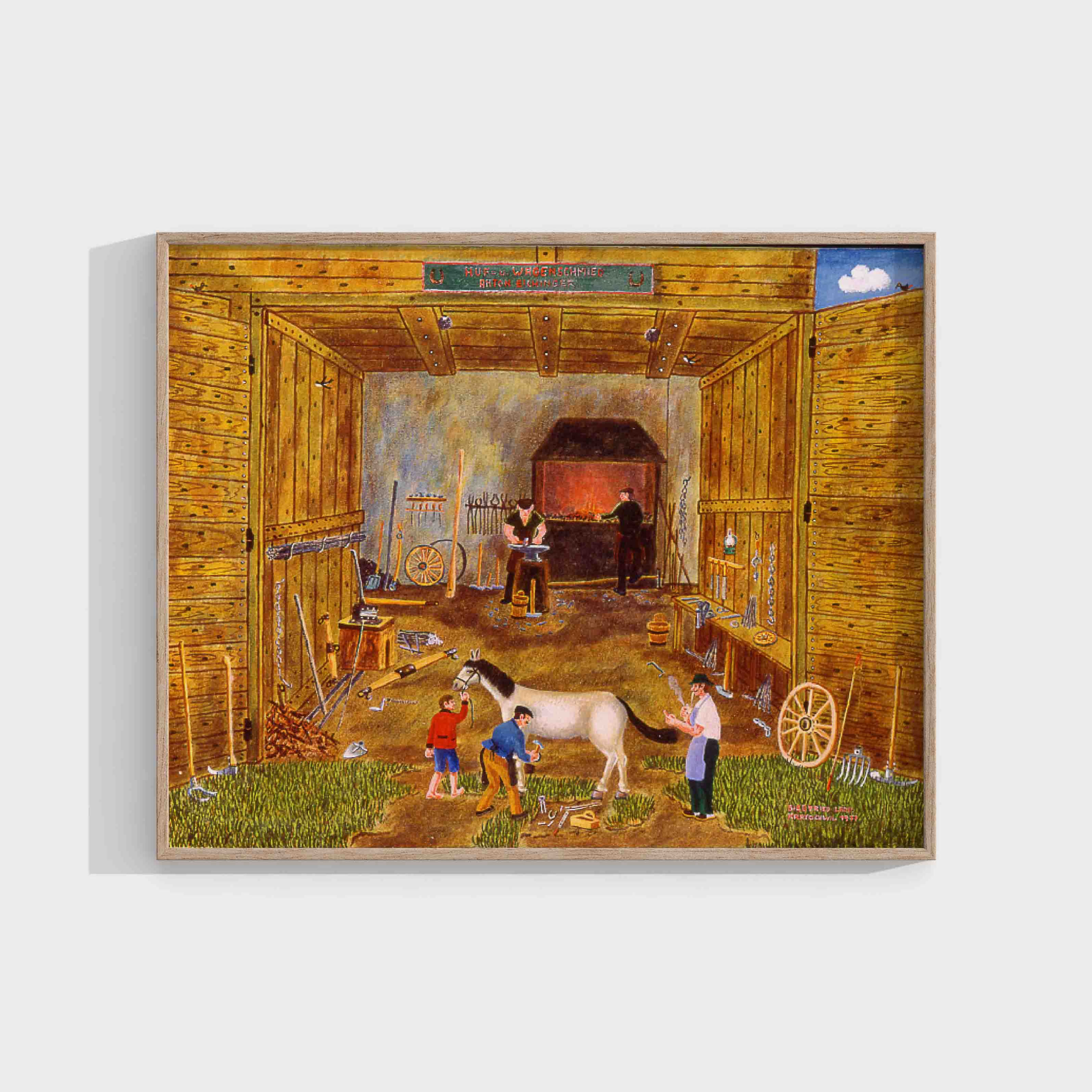 Siegfried L. Kratochwil : The Horseshoe Maker, Karlstift, Lower Austria