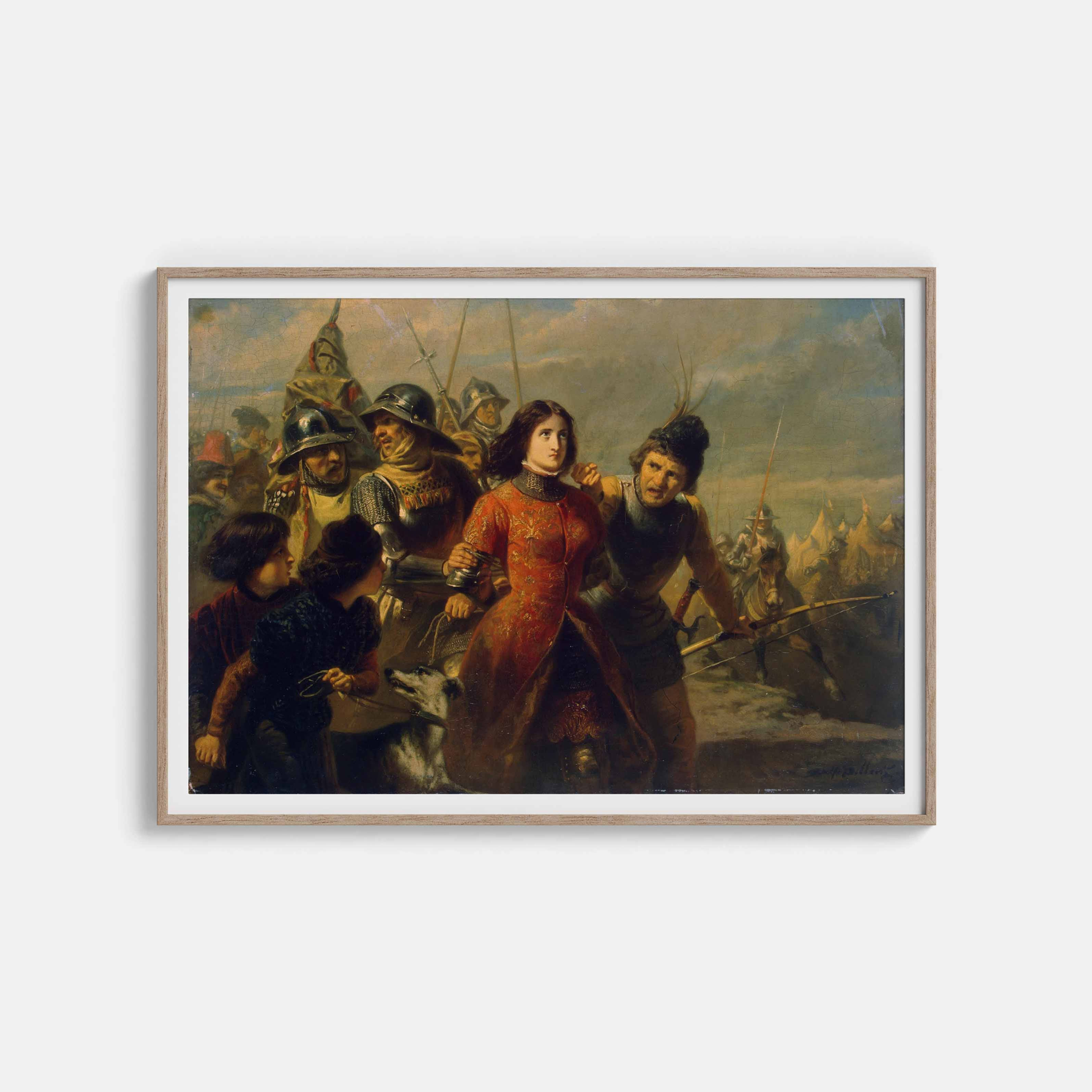 Adolf Alexander Dillens: Capture of Joan of Arc Wall Art & Decor