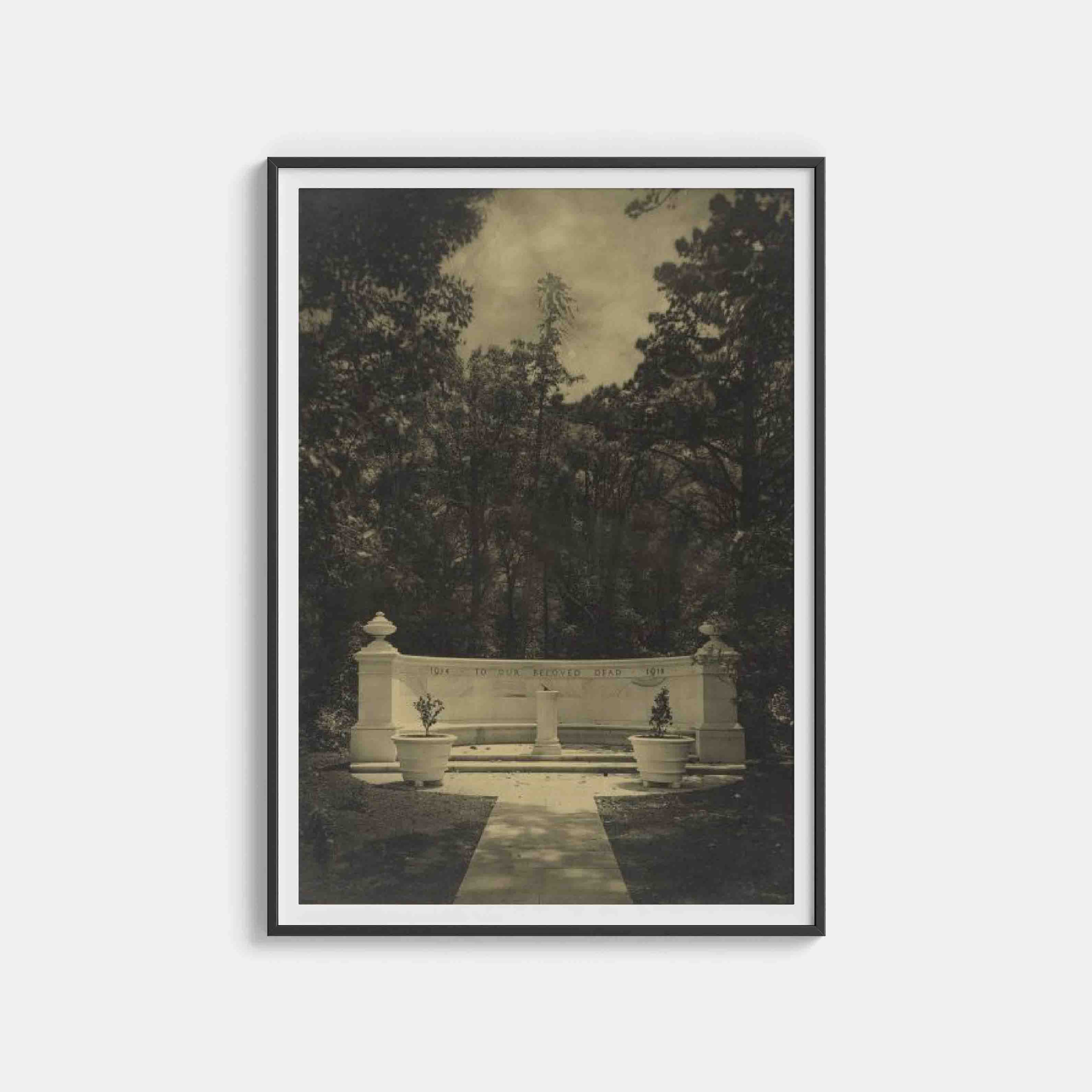 William Hardy Wilson : Harold Cazneaux photograph of Newington College War Memory