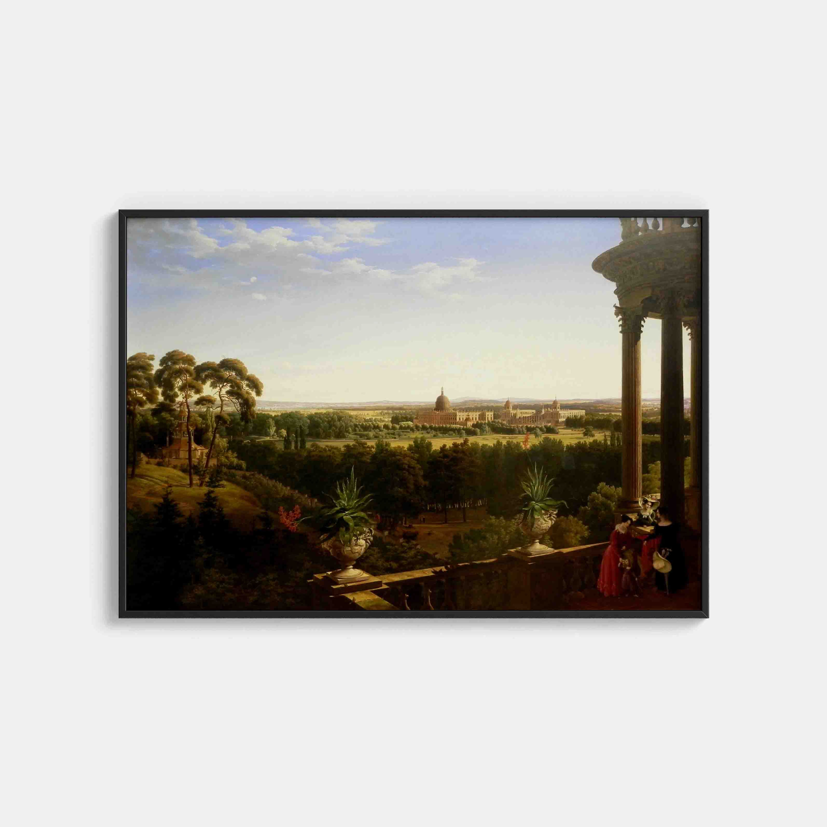 August Ahlborn : View of the New Palace in Potsdam, 1826