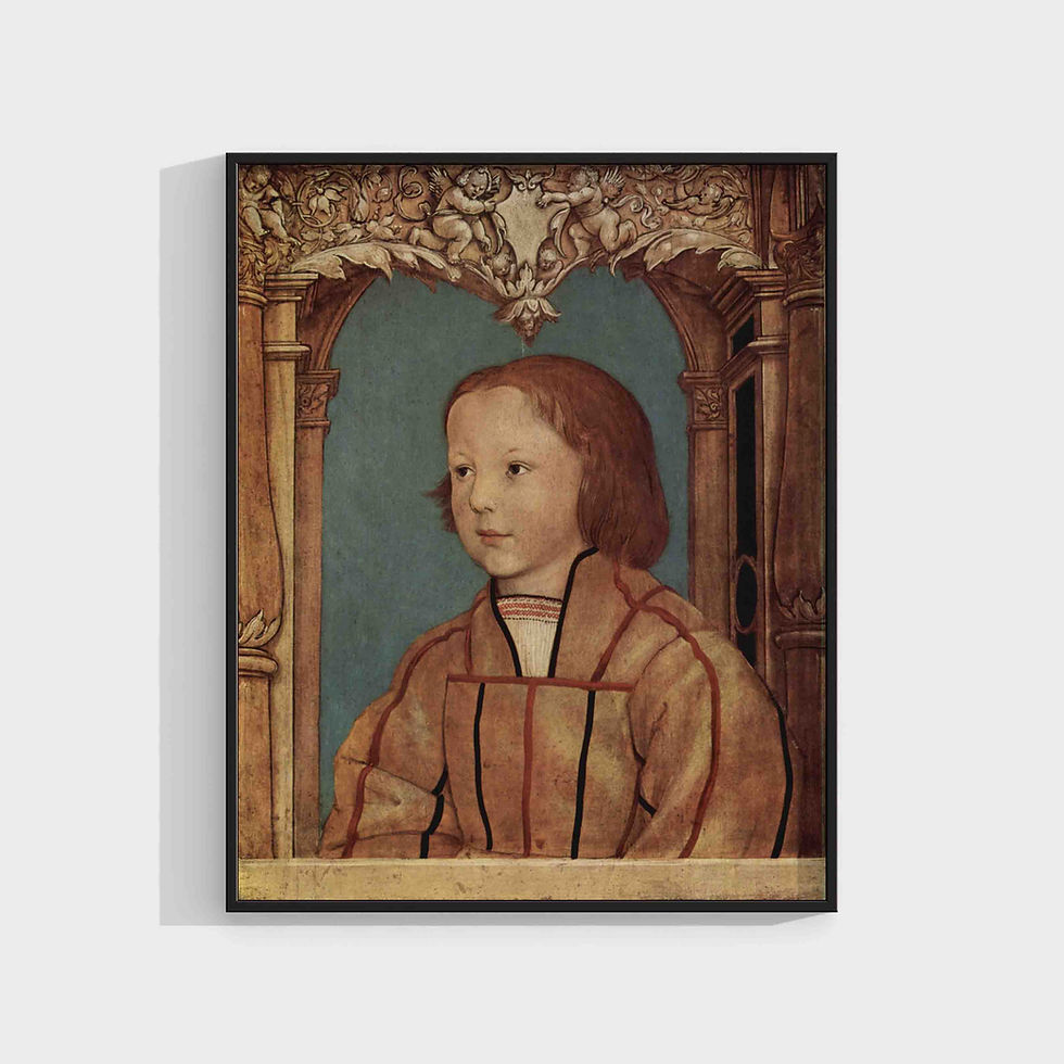 Thumbnail: Ambrosius Holbein: Portrait of a young boy with blond hair
