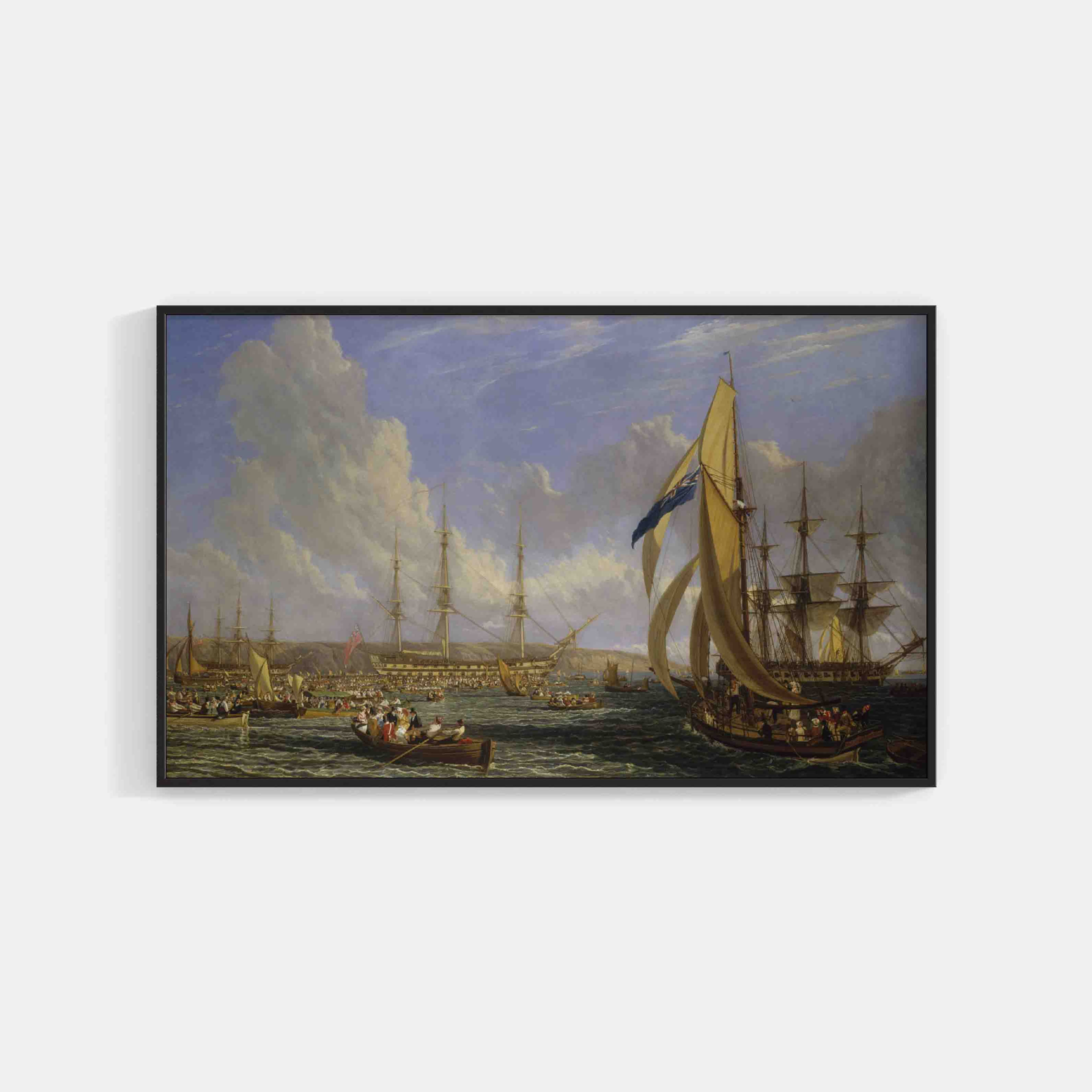 John James Chalon : Napoleon on board the Bellerophon, 1816