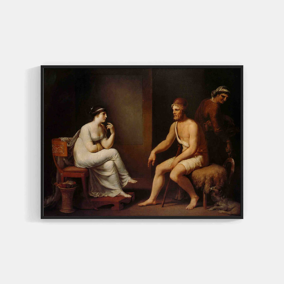 Johann Heinrich Wilhelm Tischbein : Odysseus and Penelope 1802
