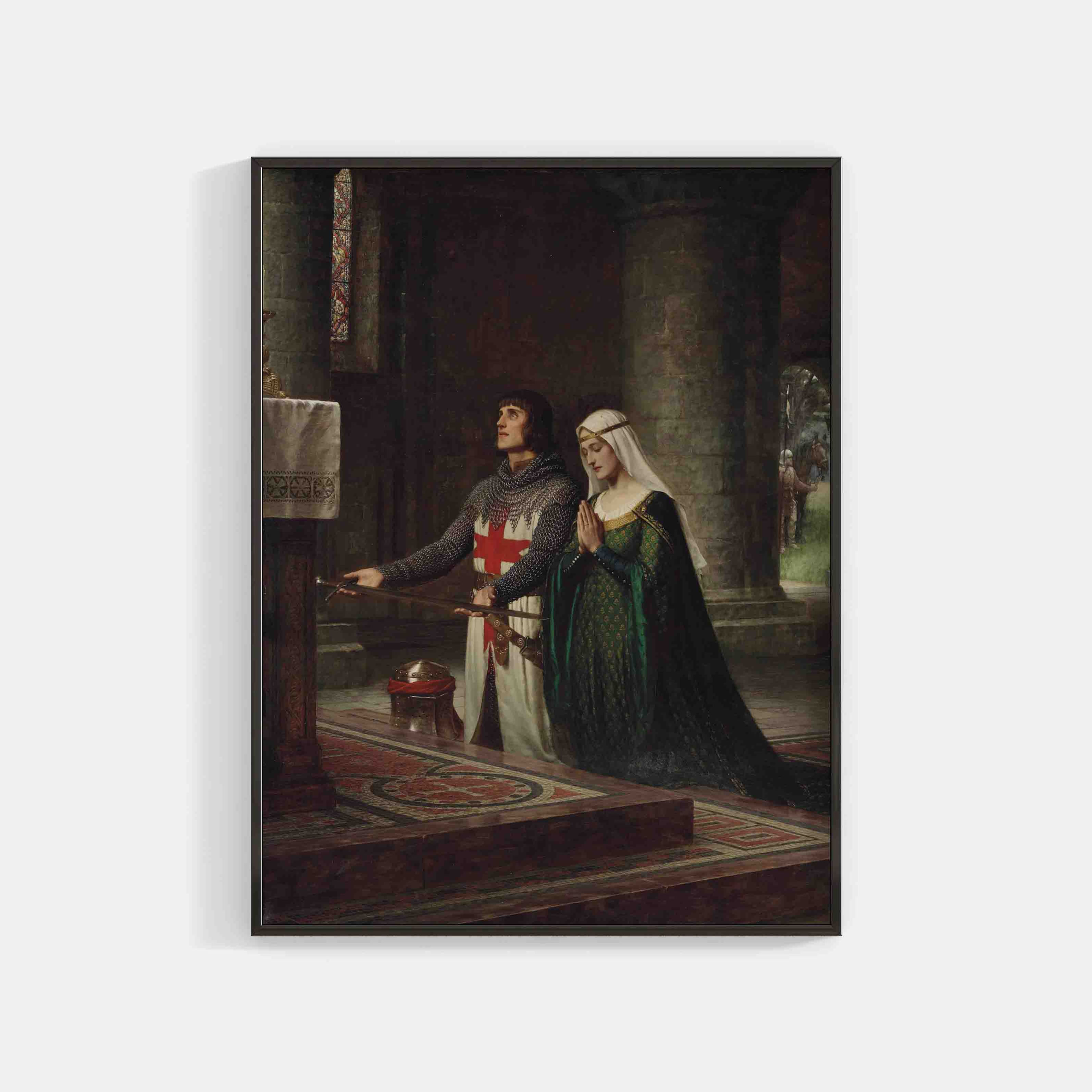 Edmund Leighton: The Dedication Wall Art & Decor