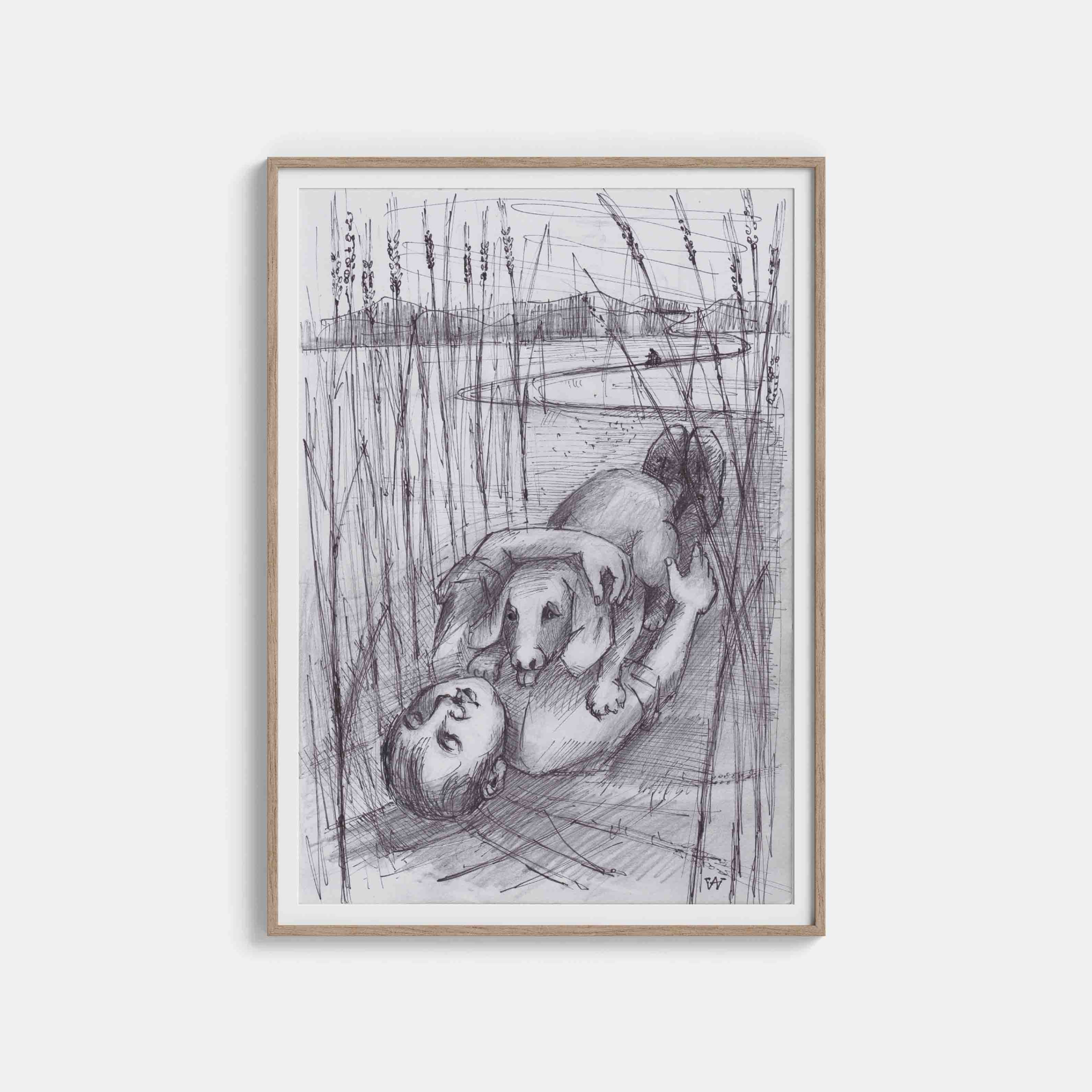 Wiesław Adamski : A Boy and his Dog