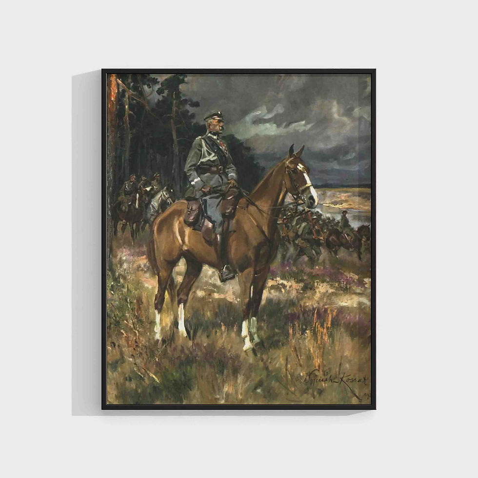 Wojciech Kossak : Kossak's Piłsudski on Horseback, 1928