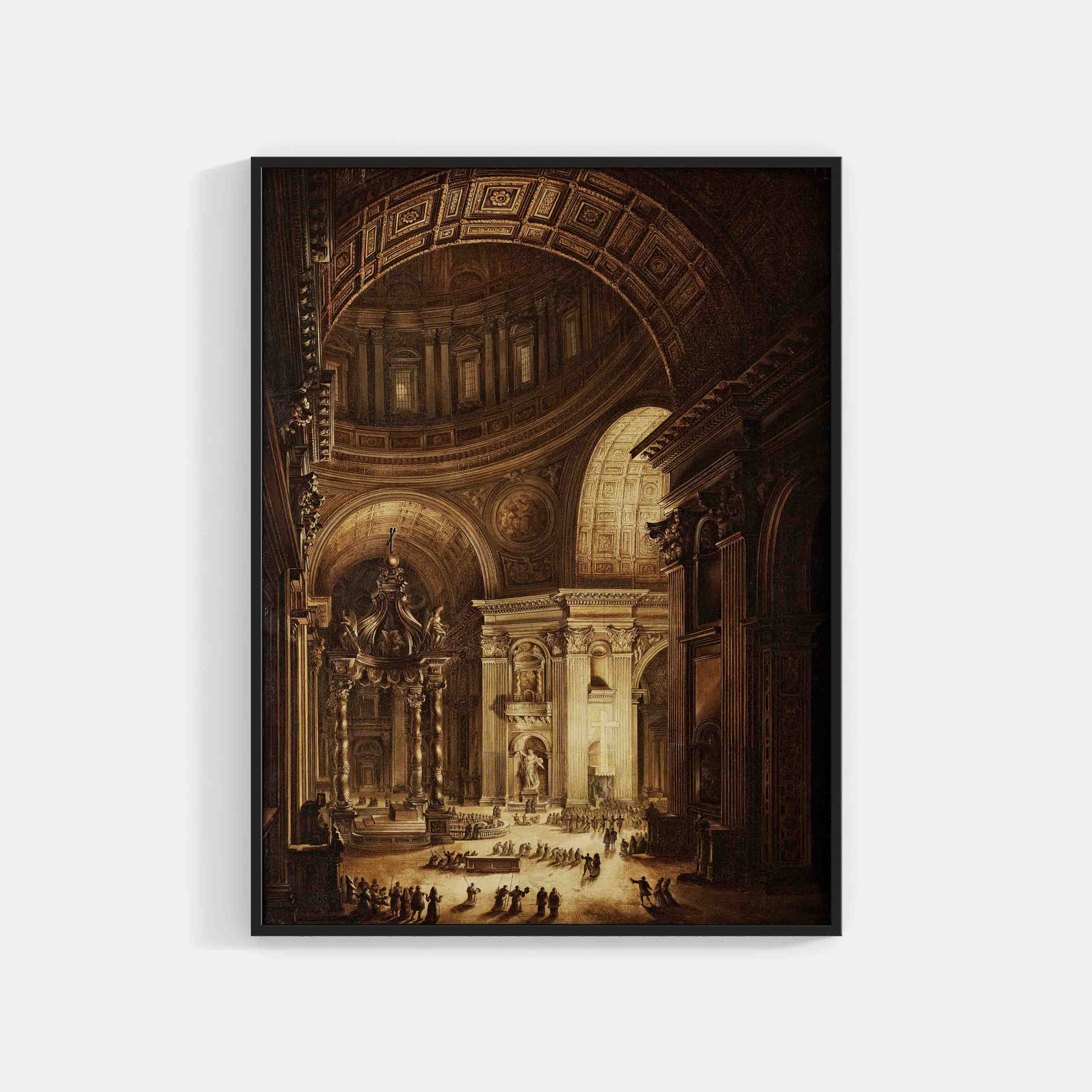 Louis Jean Desprez: Illumination de la Croix de Saint Pierre à Rome Wall Art
