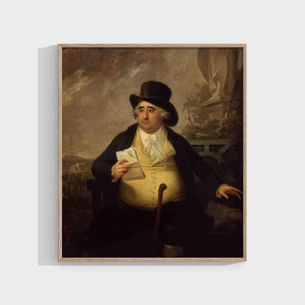 Anton Hickel : Portrait of Charles James Fox (1749-1806)