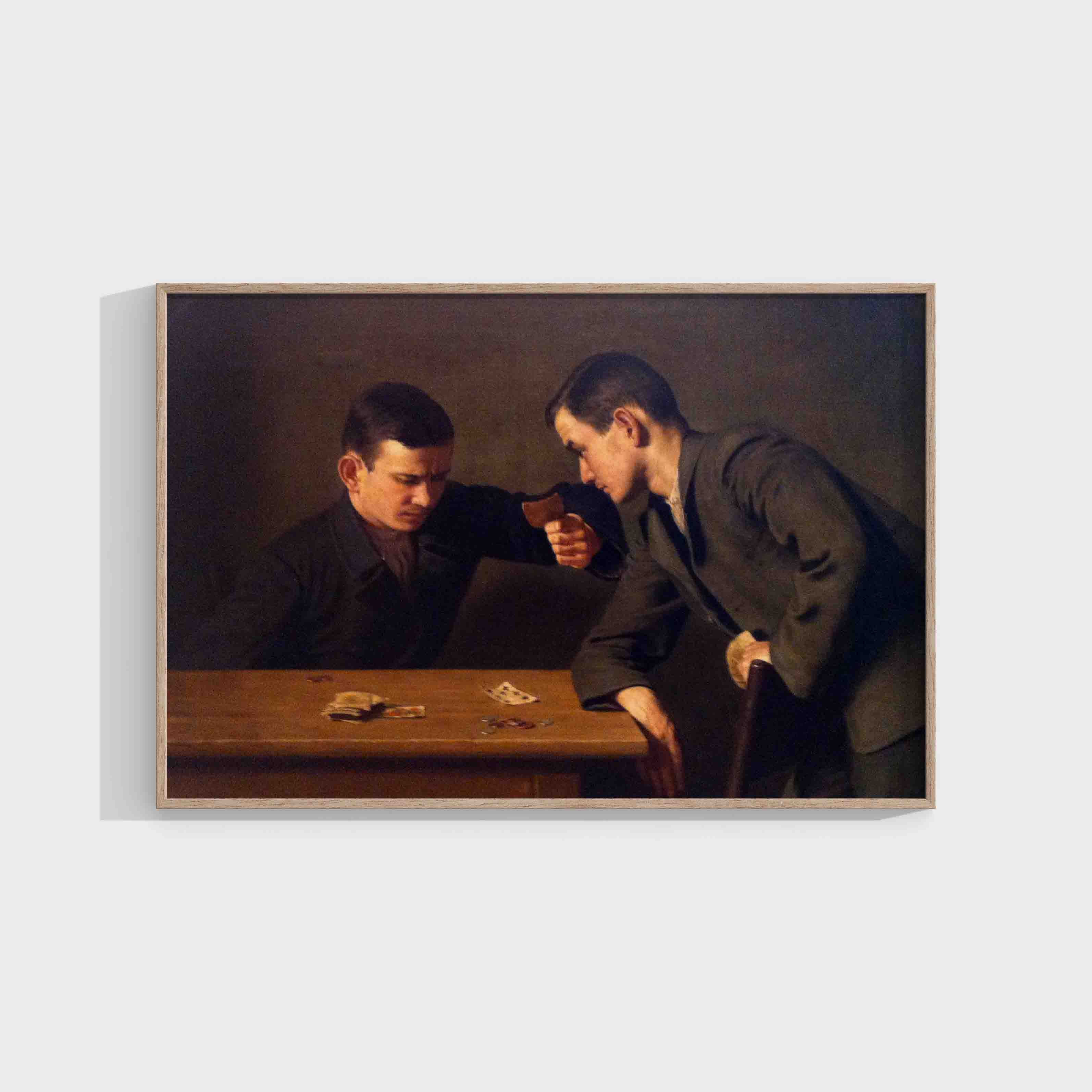 Alfred Hirv : Card-players (Salary) (1910)