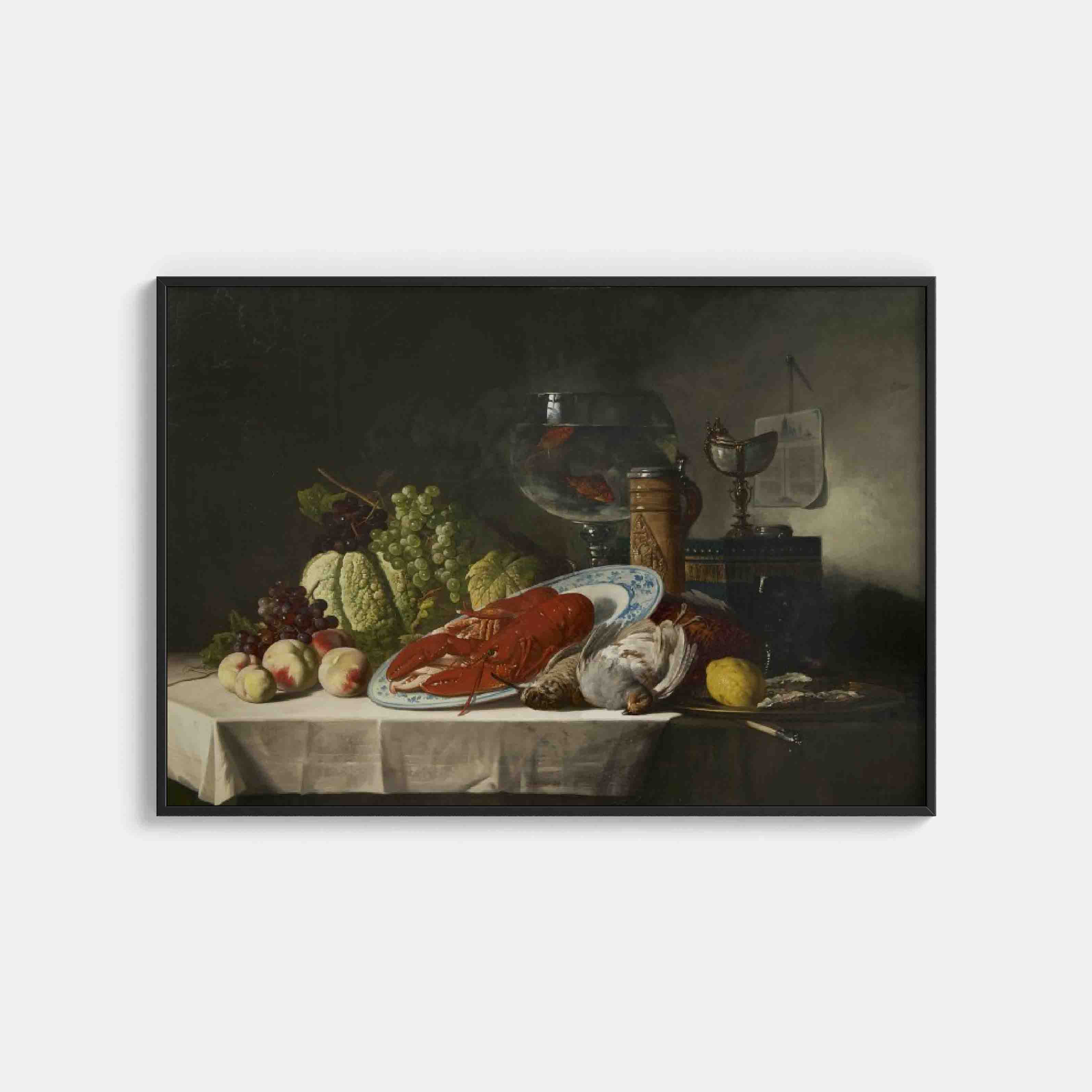 Lucas Victor Schaefels : Still life with a lobster