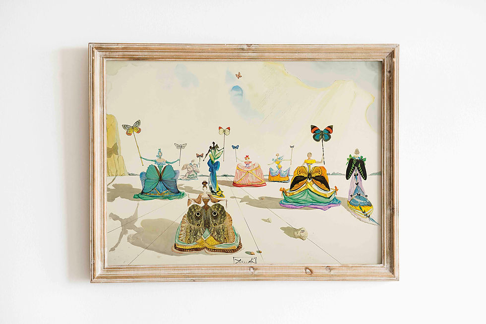 Thumbnail: Salvador Dali Print - Femmes aux papillons | Spanish Masters Museum Poster