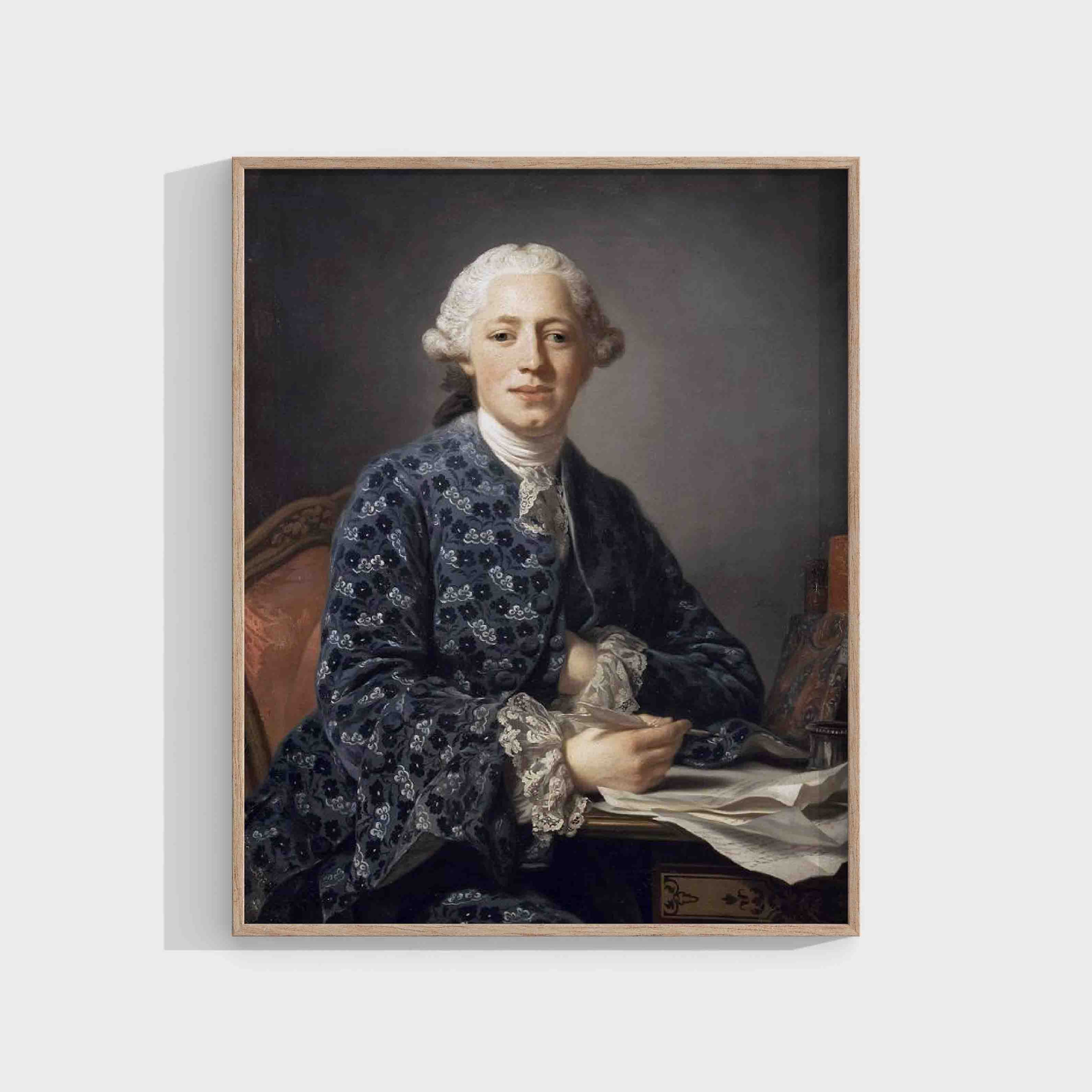 Alexander Roslin : Portrait of Baron Thure Leonard Klinckowström (1735-1821)