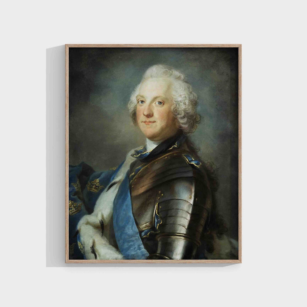 Gustaf Lundberg : Portrait of Adolf Frederick of Sweden (1710-1771)