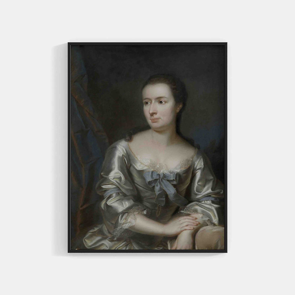 Jakob Emanuel Handmann : Johanna Margaretha Frisching 1758