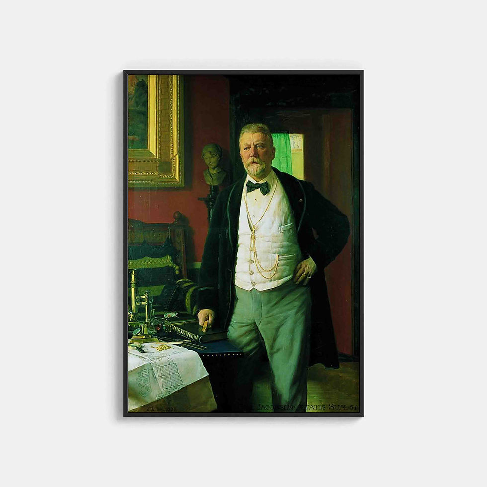 August Jerndorff : Portrait of Carl Jacobsen, Carlsberg