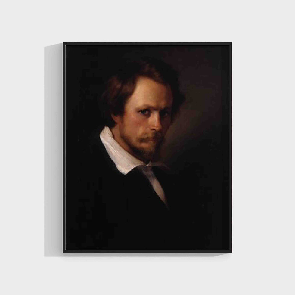 Portrait Jens Adolf Jerichau by his wife Elisabeth Jerichau-Baumann