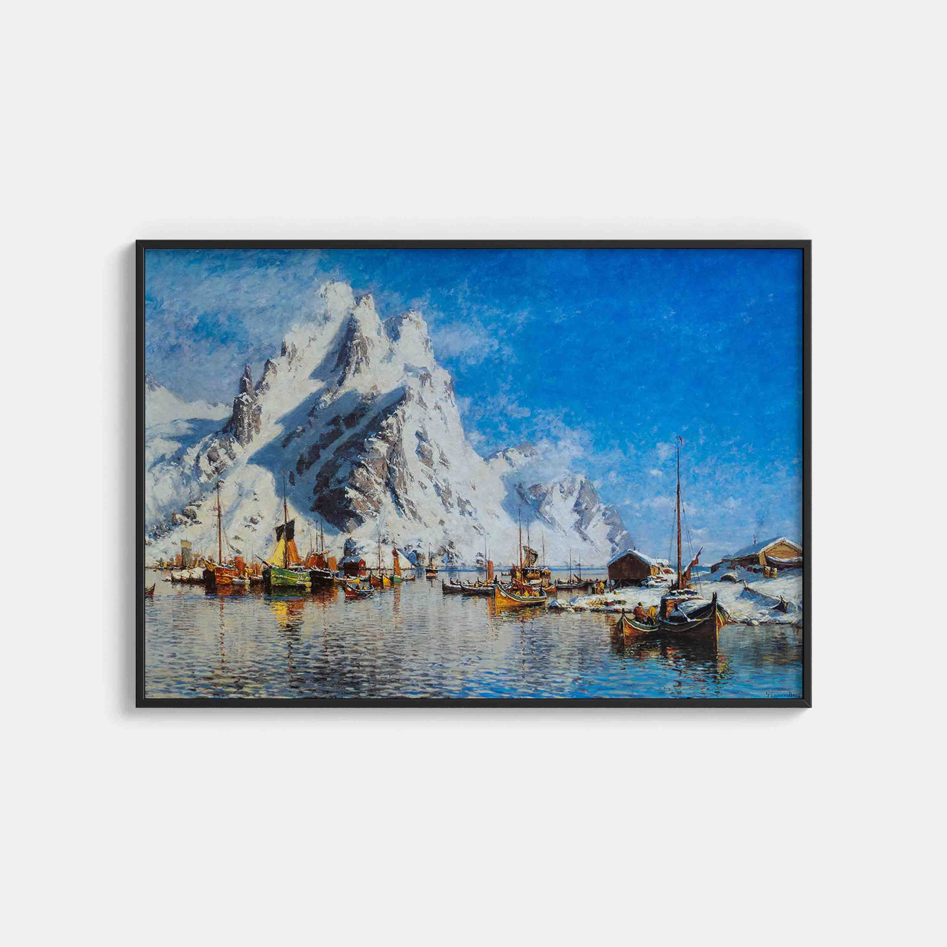Gunnar Berg: Svolvær Landscape Wall Art & Decor