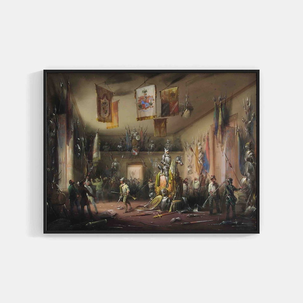 The Armory of the Ubaldo family; raided by revolutionaries. (1848)