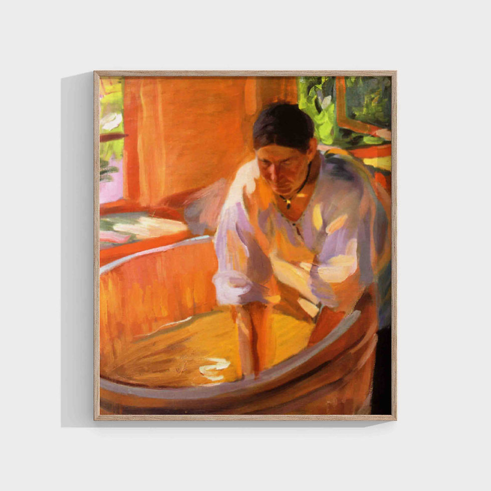 Oleksandr Murashko : Washerwoman (1914)