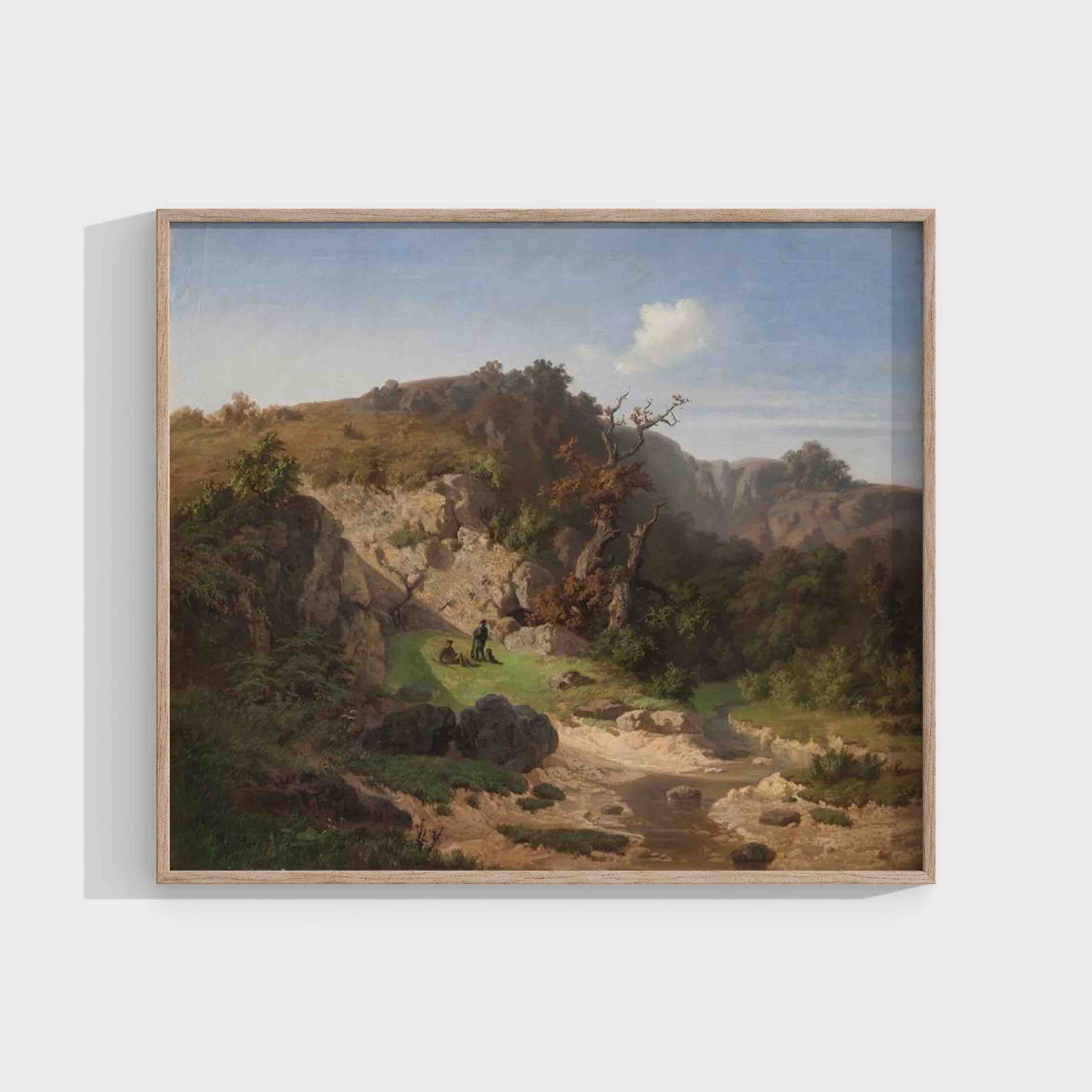 Adolf Kosárek: Country with Hunters