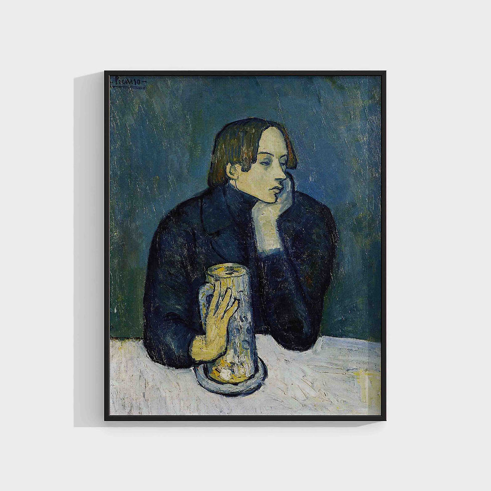 Pablo Picasso, 1902, Le bock (Portrait de Jaime Sabartés)