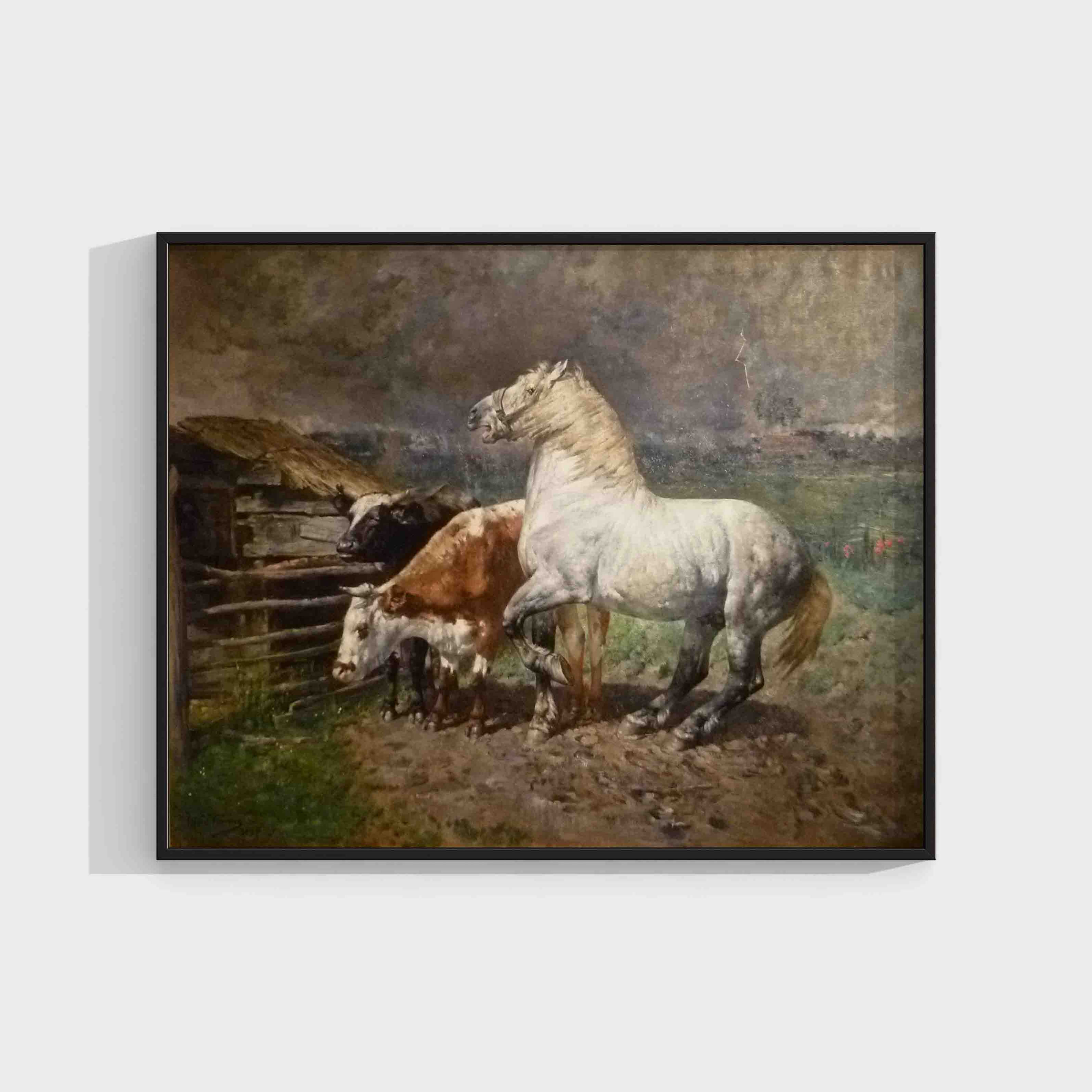 Alfred Verwee: Thunderstorm Wall Art & Decor