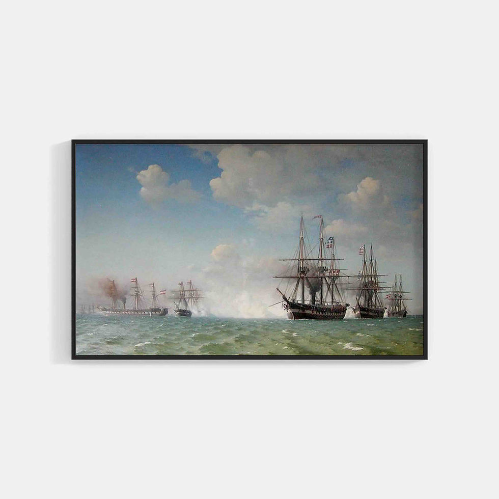 Carl Dahl : The naval engagement at Heligoland (1864)