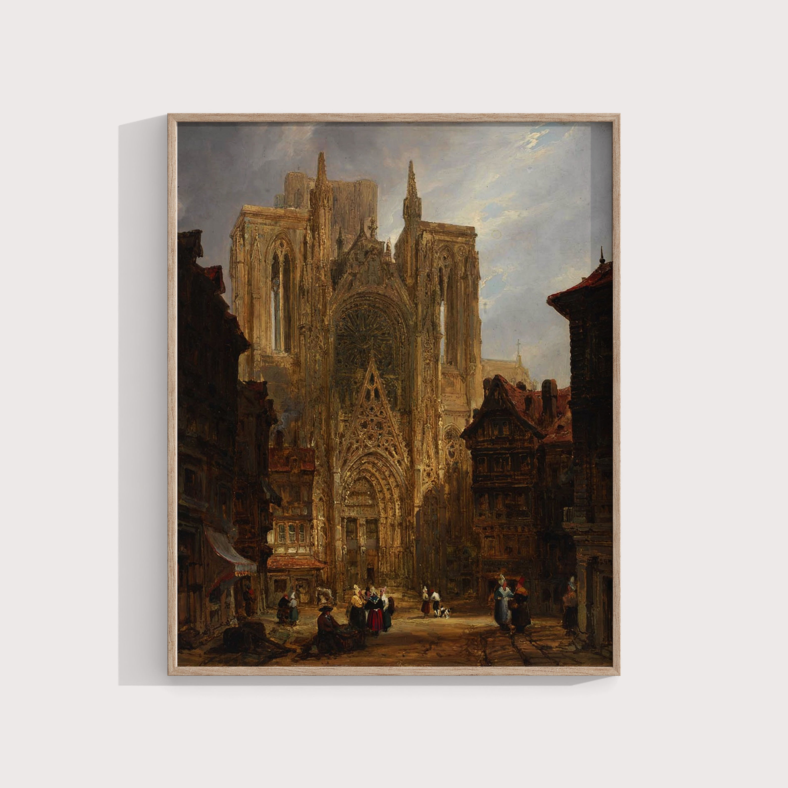 David Roberts : Rouen Cathedral Wall Art