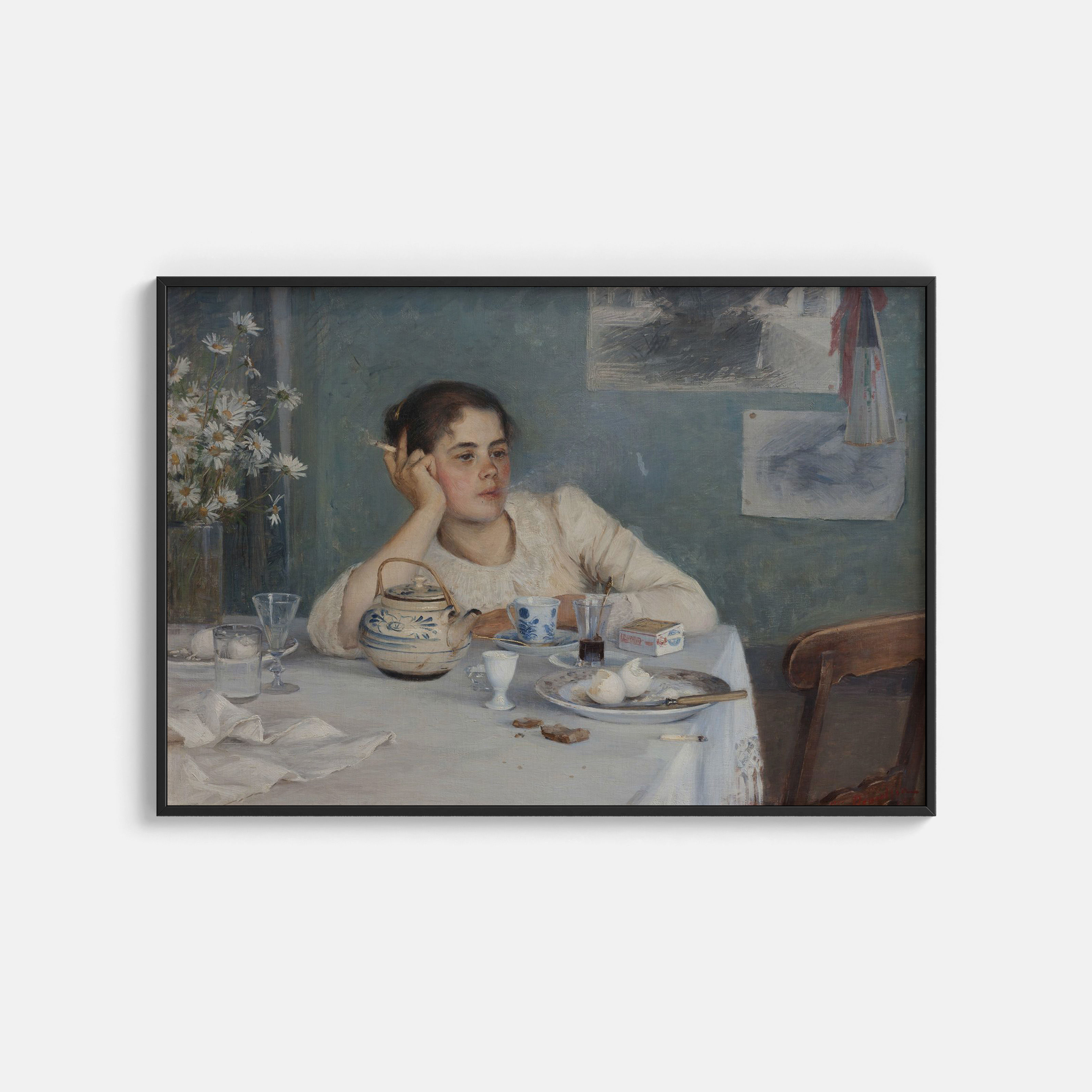Elin Danielson-Gambogi : After breakfast 1890 Art Print