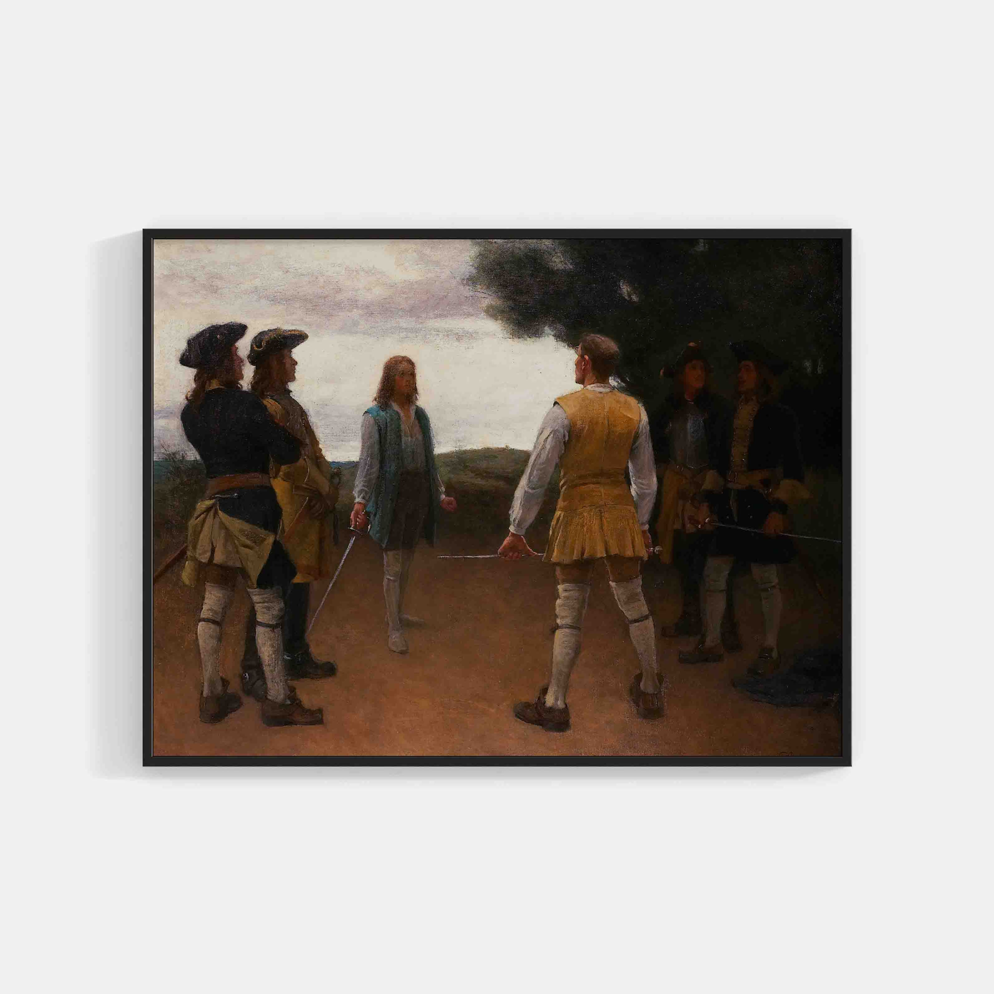 Gustaf Cederström : David and Goliath