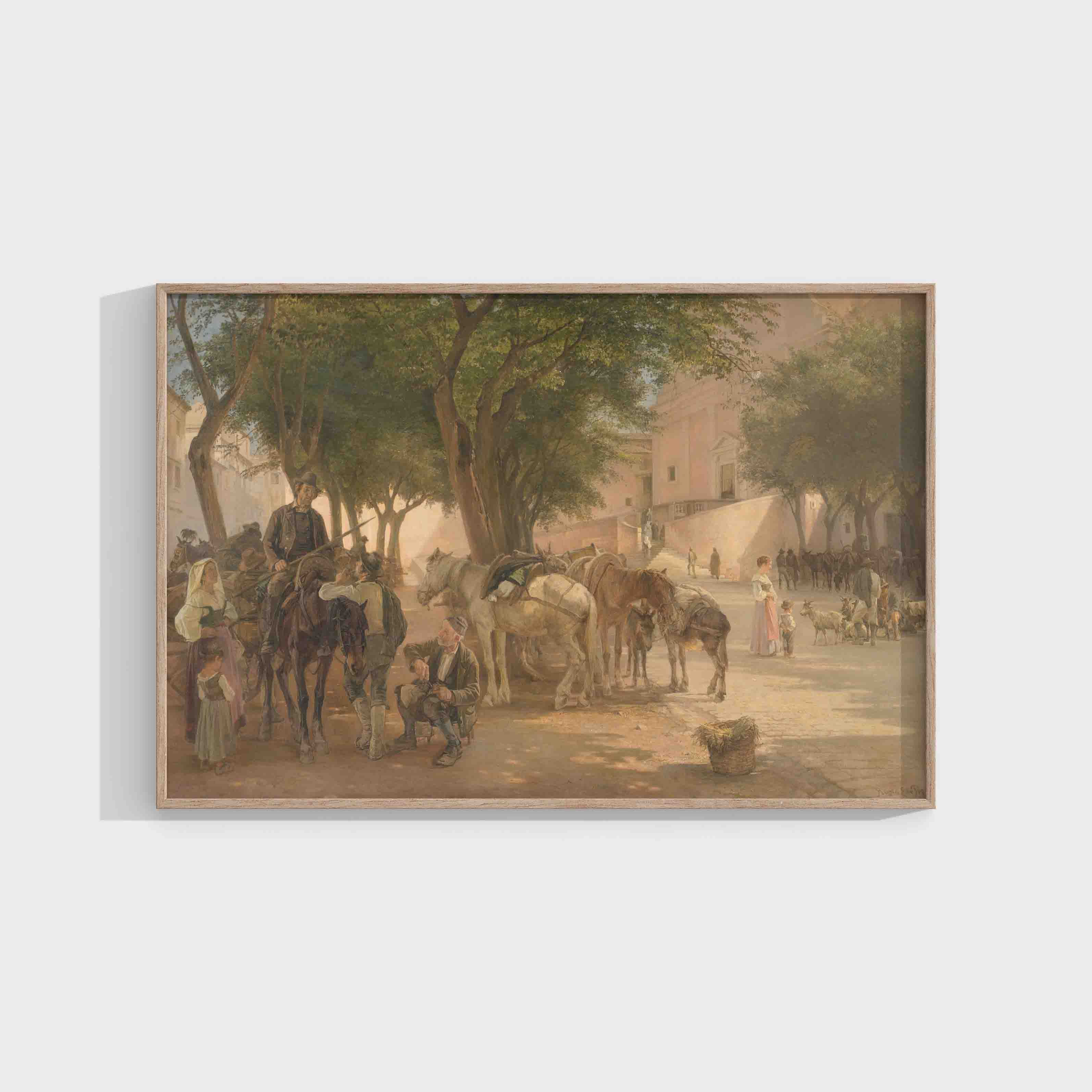 Edvard Petersen: At the Capuchin Monastery in Rome